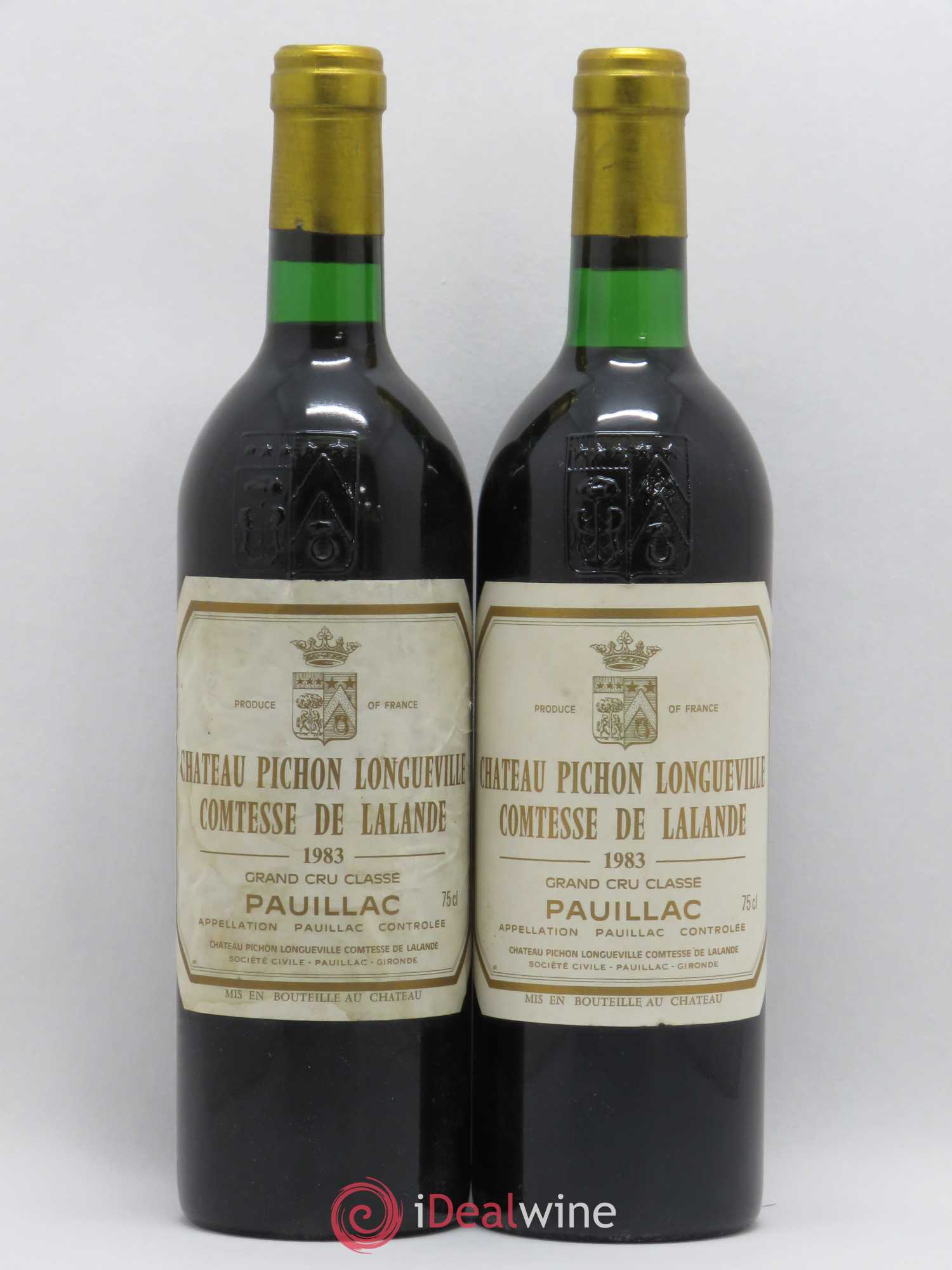 Château Pichon Longueville Comtesse de Lalande 2ème Grand Cru Classé 1983 - Lot de 2 bouteilles - 0