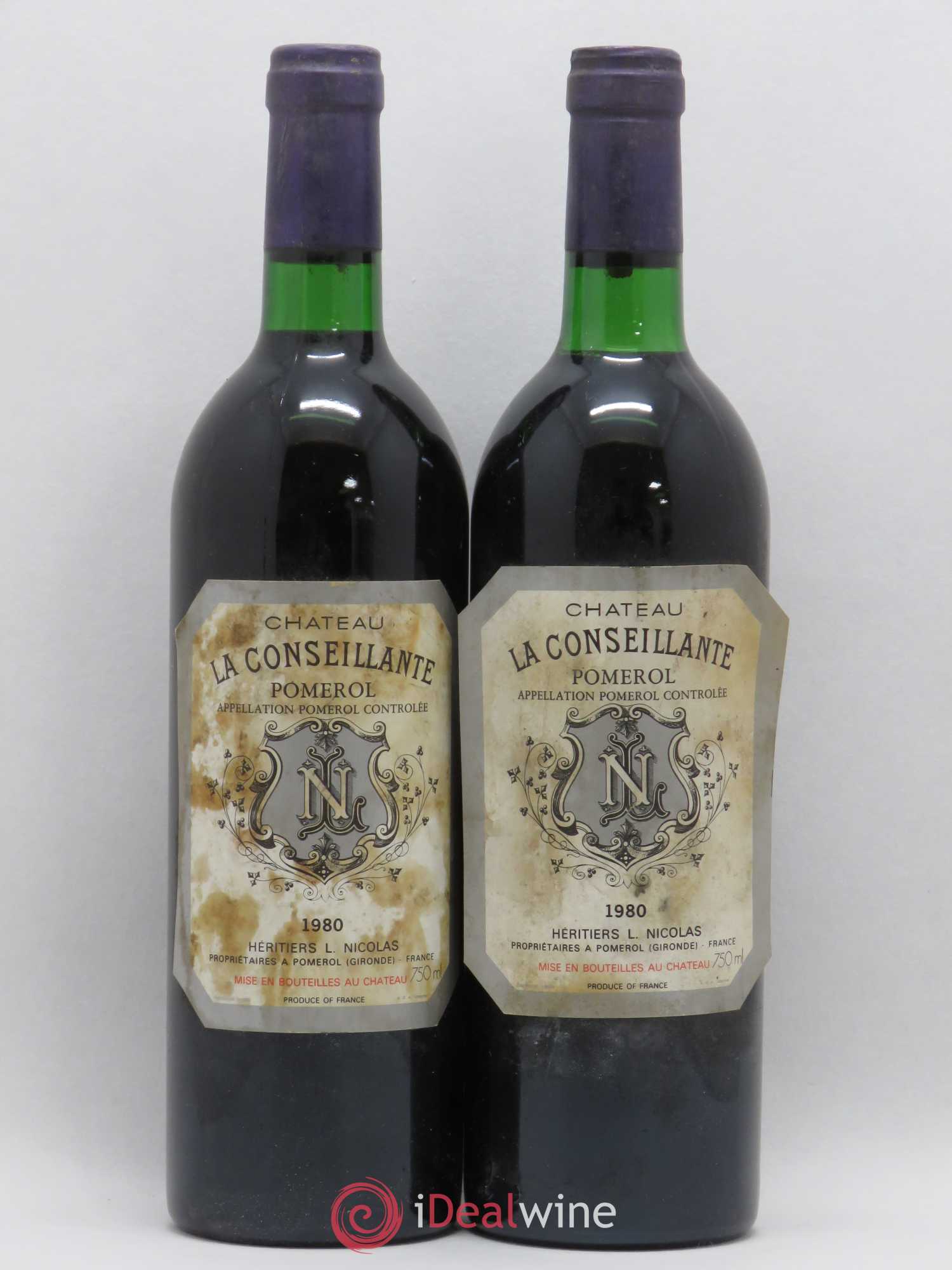 Château la Conseillante 1980 - Lot de 2 bouteilles - 0
