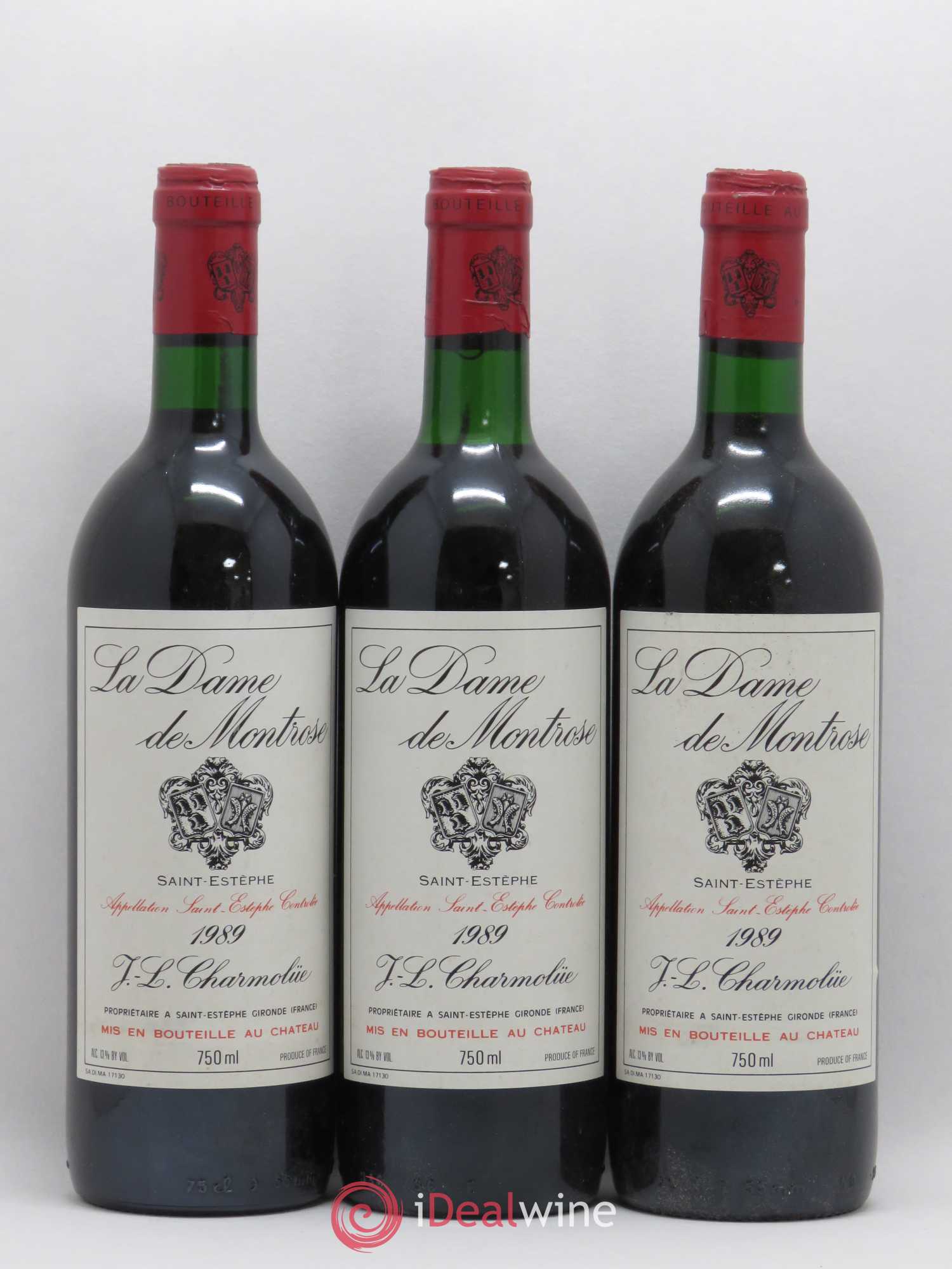 La Dame de Montrose Second Vin 1989 - Lot de 6 bouteilles - 1