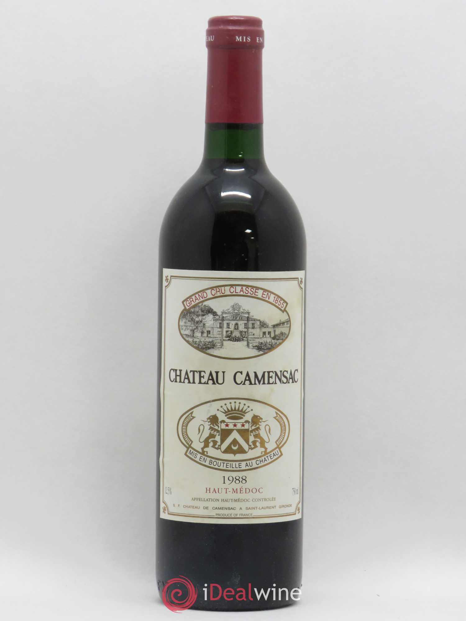 Château Camensac 5ème Grand Cru Classé 1988 - Lot de 1 bouteille - 0