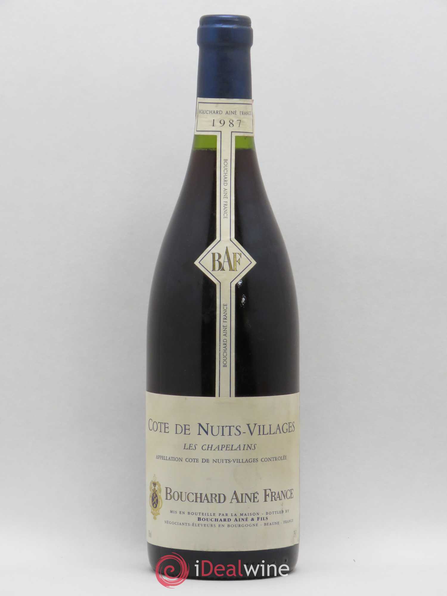 Côte de Nuits-Villages Les Chapelains Bouchard Aîné France 1987 - Posten von 1 Flasche - 0