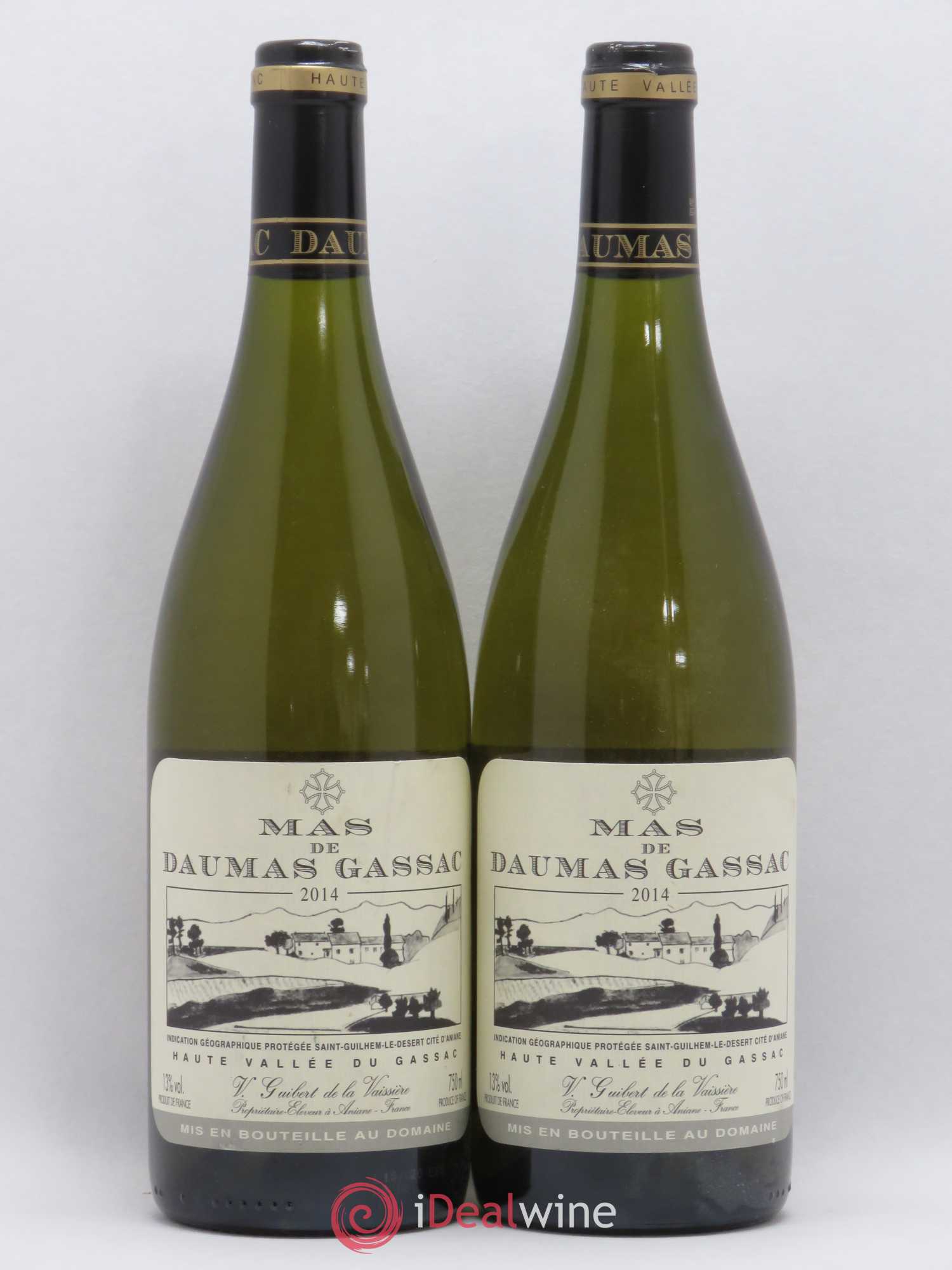 Saint-Guilhem-le-Désert - Cité d'Aniane Mas Daumas Gassac Famille Guibert de La Vaissière 2014 - Lot de 2 bouteilles - 0