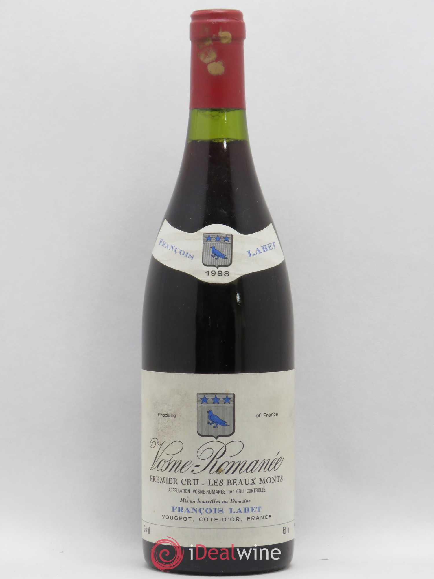Vosne-Romanée 1er Cru Les Beaux Monts Labet 1988 - Posten von 1 Flasche - 0