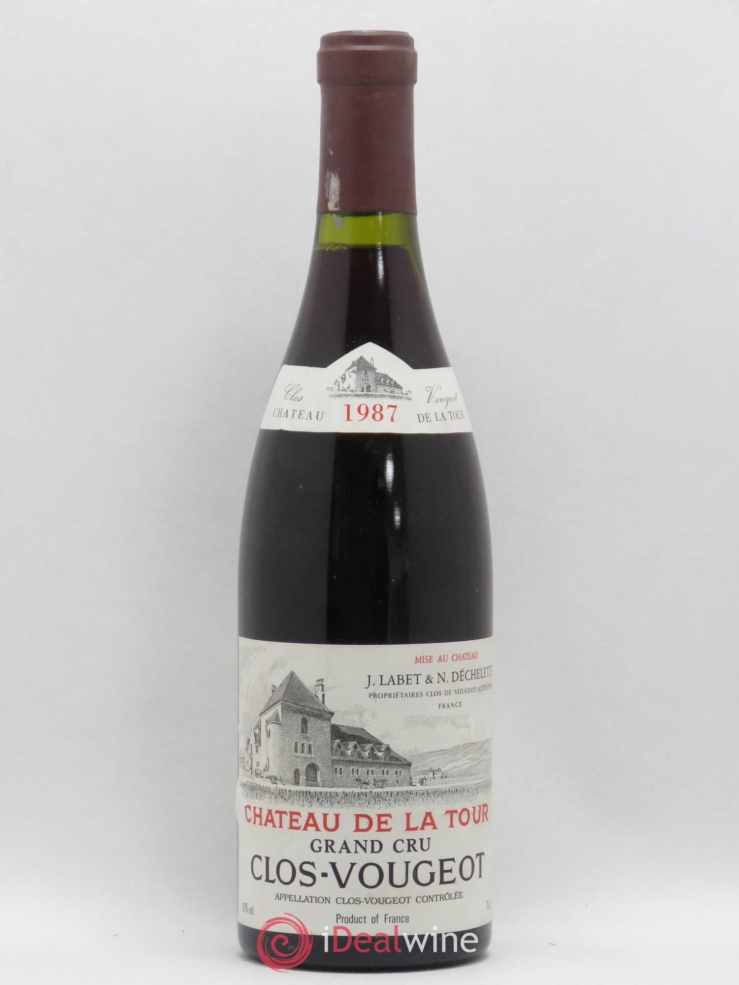 Clos de Vougeot Grand Cru Château de La Tour 1987 - Lot de 1 bouteille - 0