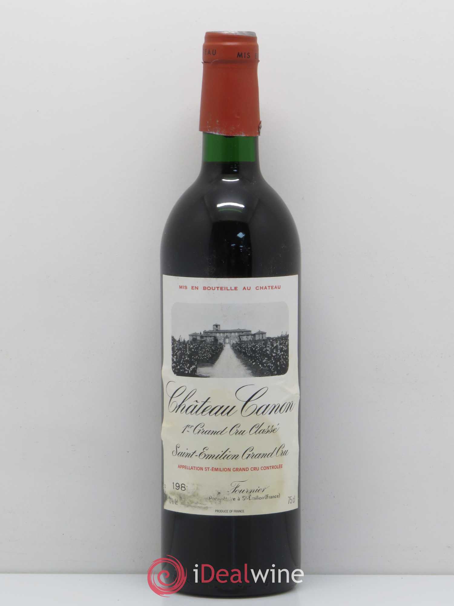 Château Canon 1er Grand Cru Classé B 1989 - Lot de 1 bouteille - 0