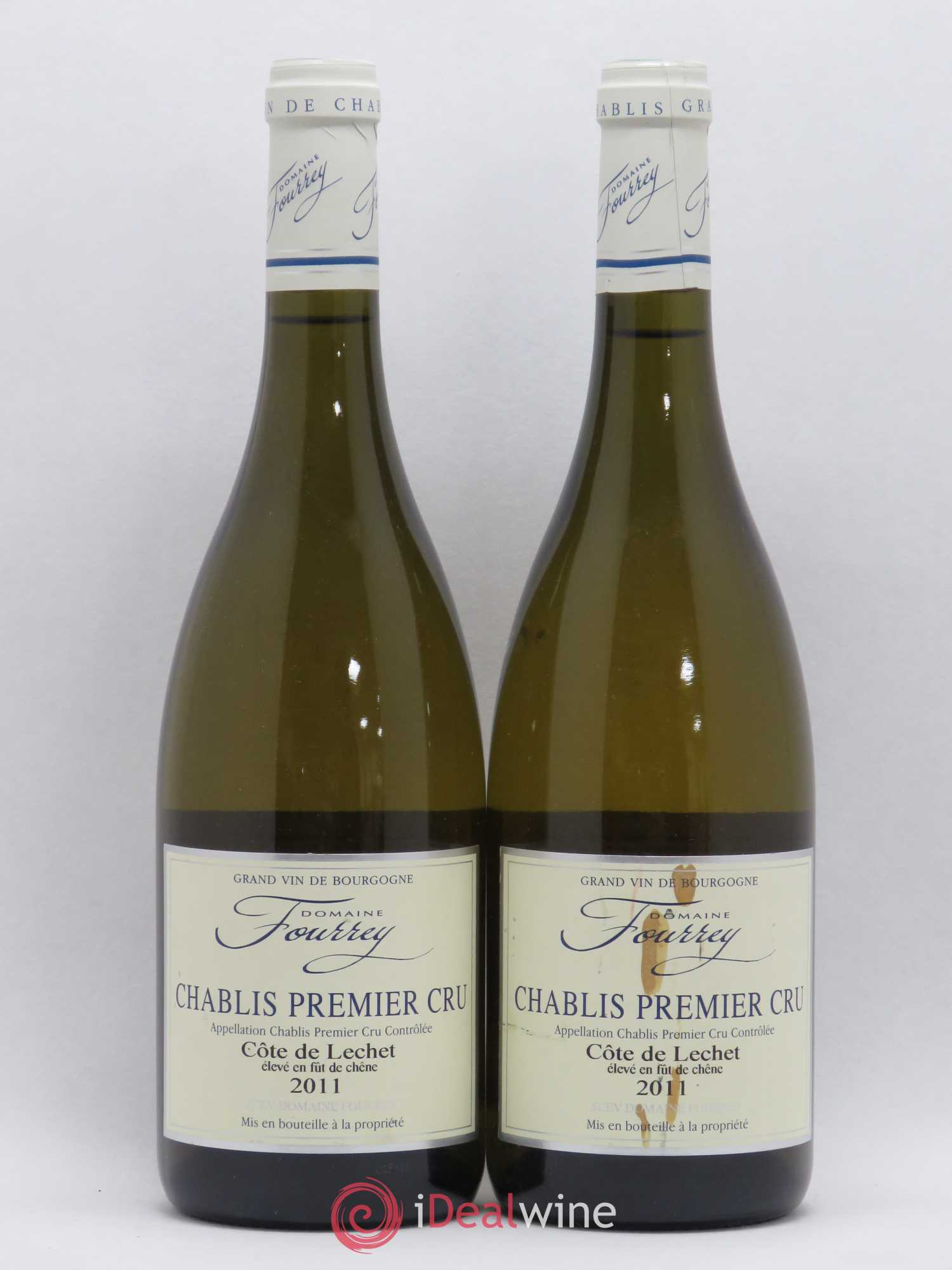 Chablis 1er Cru Côte de Lechet Domaine Fourrey 2011 - Posten von 2 Flaschen - 0
