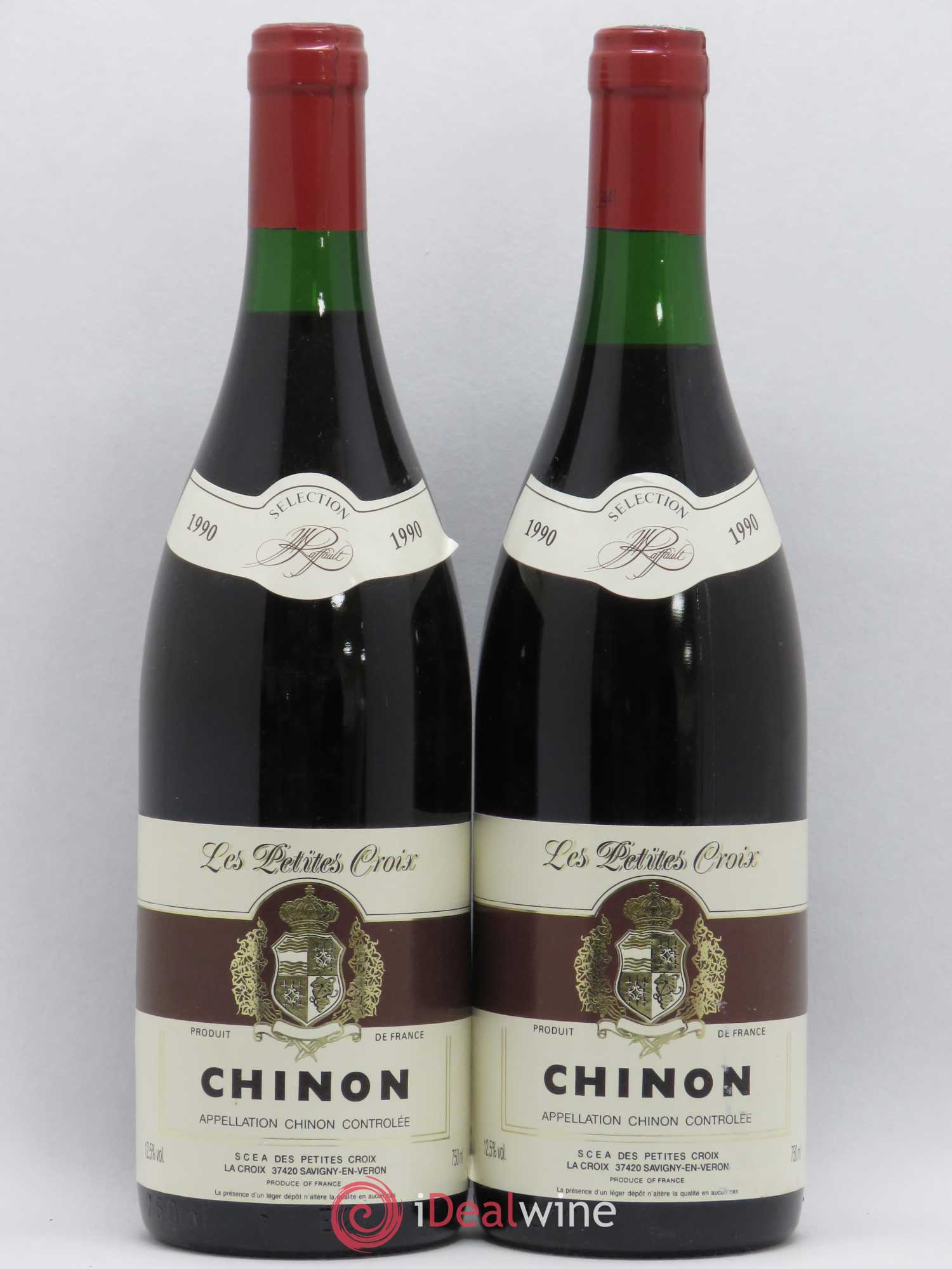 Chinon Les Petites Croix 1990 - Posten von 2 Flaschen - 0