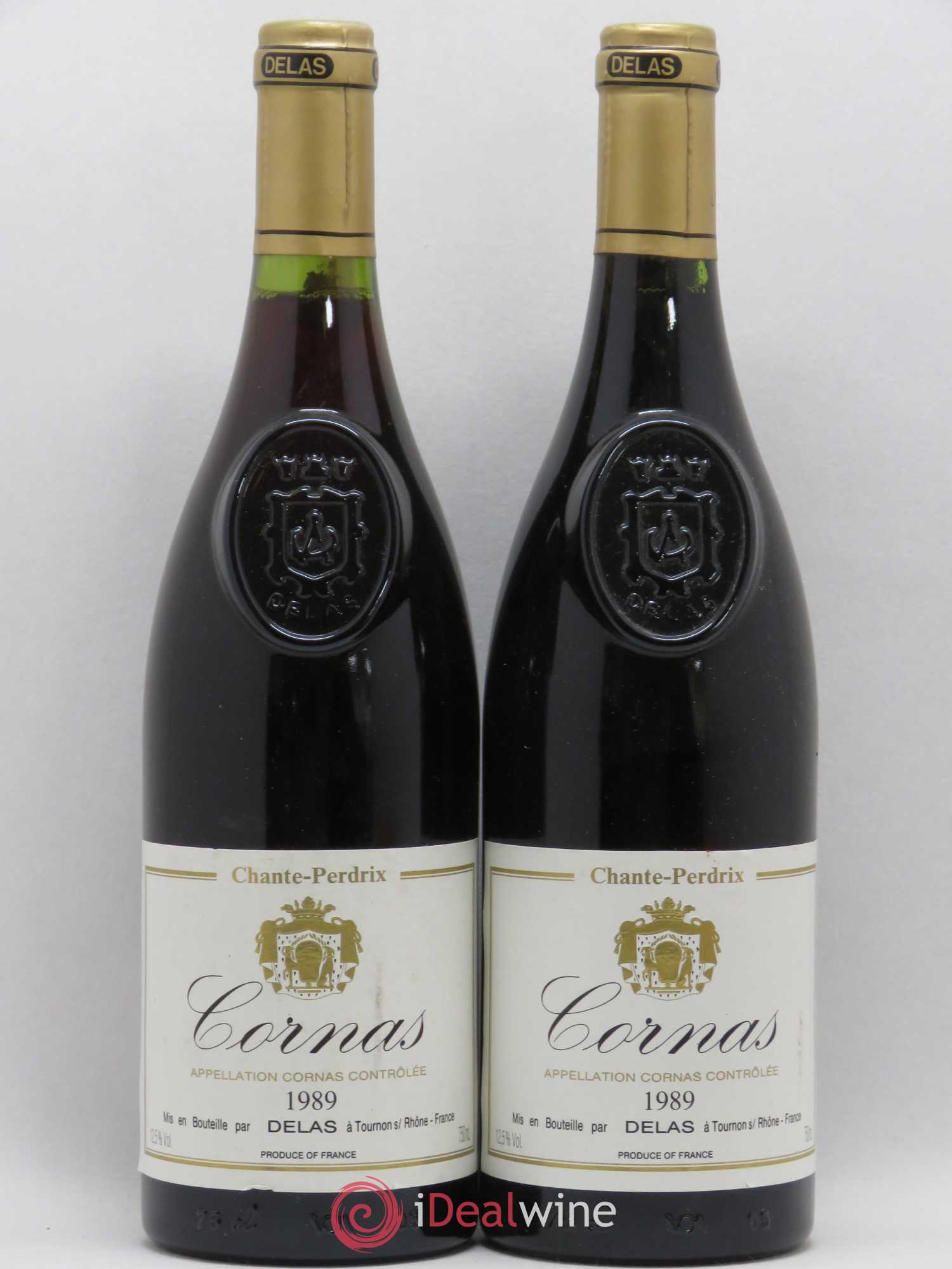 Cornas Chante-Perdrix Delas Frères 1989 - Lot de 2 bouteilles - 0