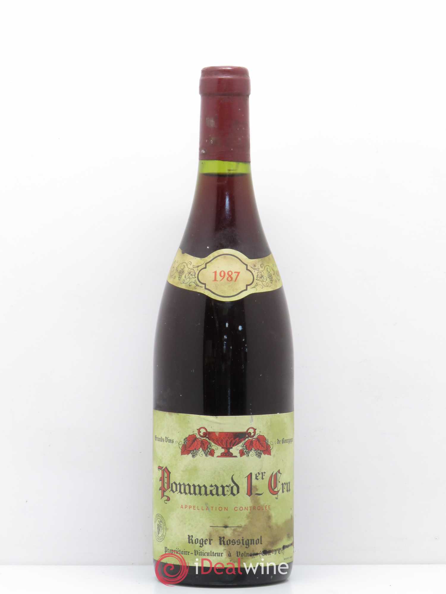 Pommard 1er Cru Domaine Rossignol 1987 - Posten von 1 Flasche - 0