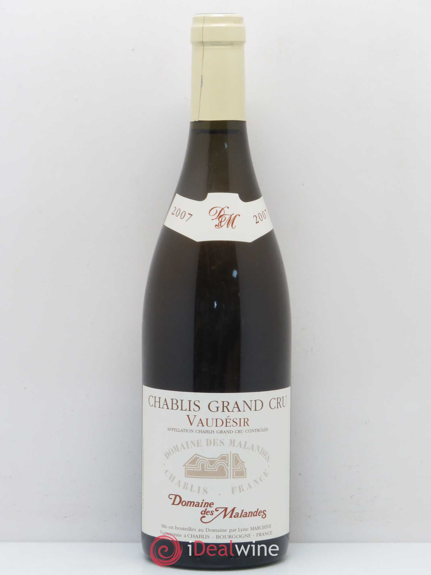 Chablis Grand Cru Vaudesir Domaine des Malandes (sans prix de réserve) 2007 - Posten von 1 Flasche - 0