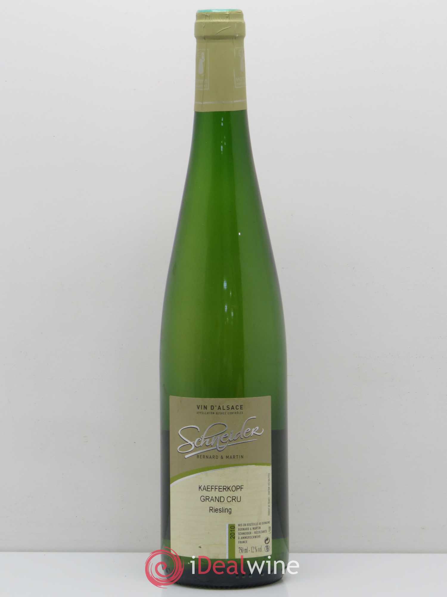 Riesling Grand Cru Kaefferkopf Schneider 2010 - Posten von 1 Flasche - 0