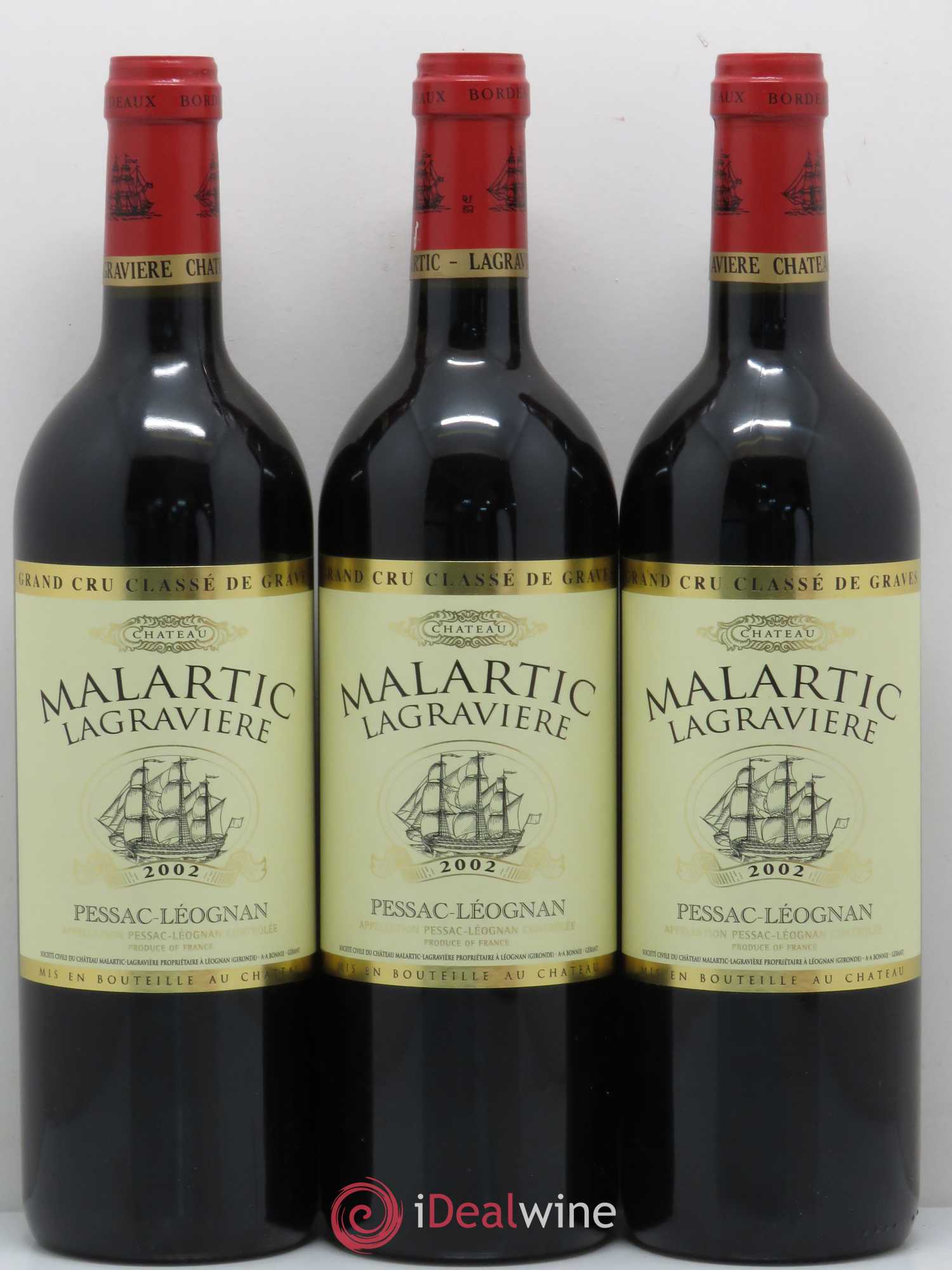 Château Malartic-Lagravière Cru Classé de Graves 2002 - Lot de 12 bouteilles - 2