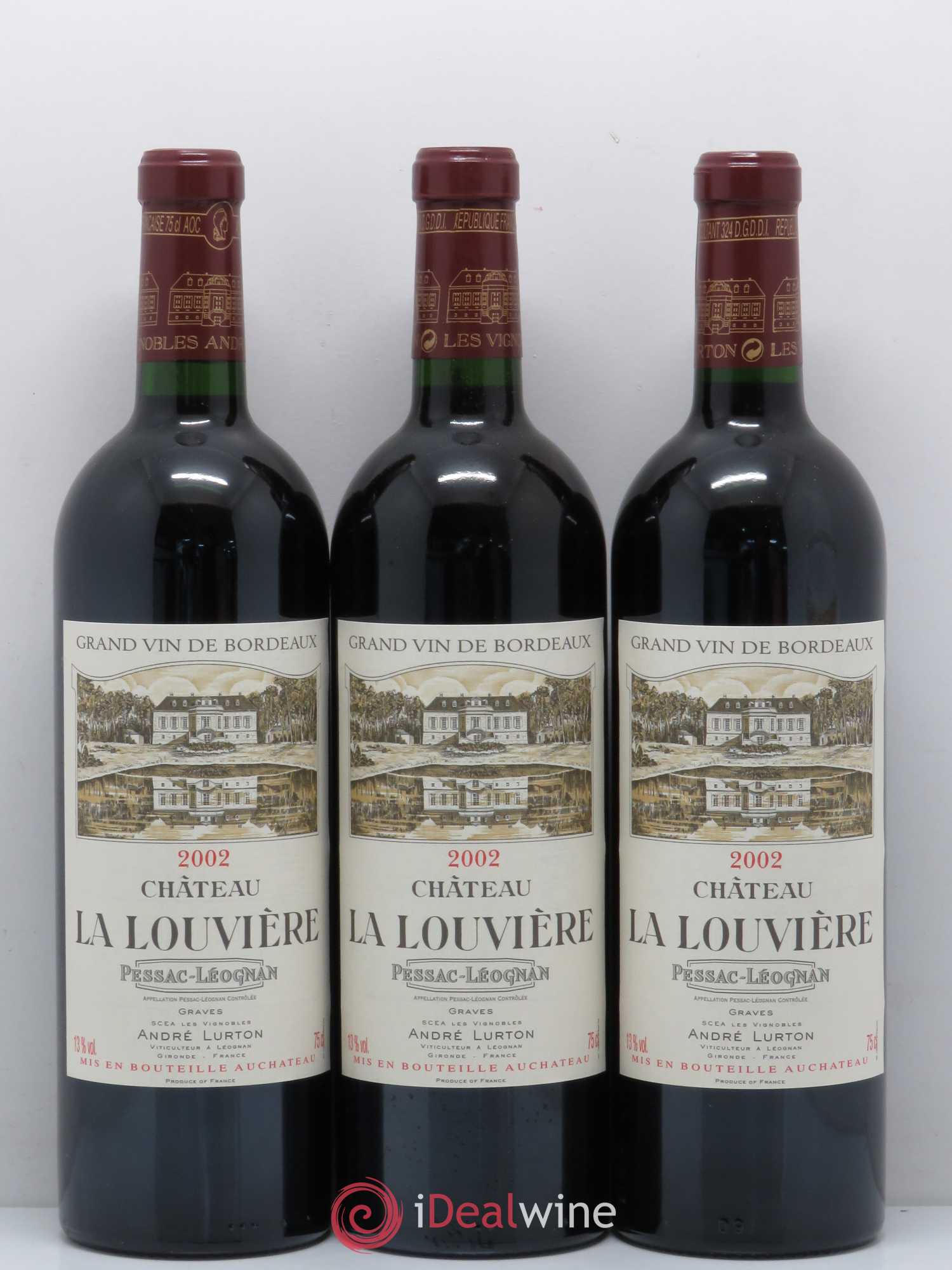 Château la Louvière 2002 - Lot de 12 bouteilles - 1