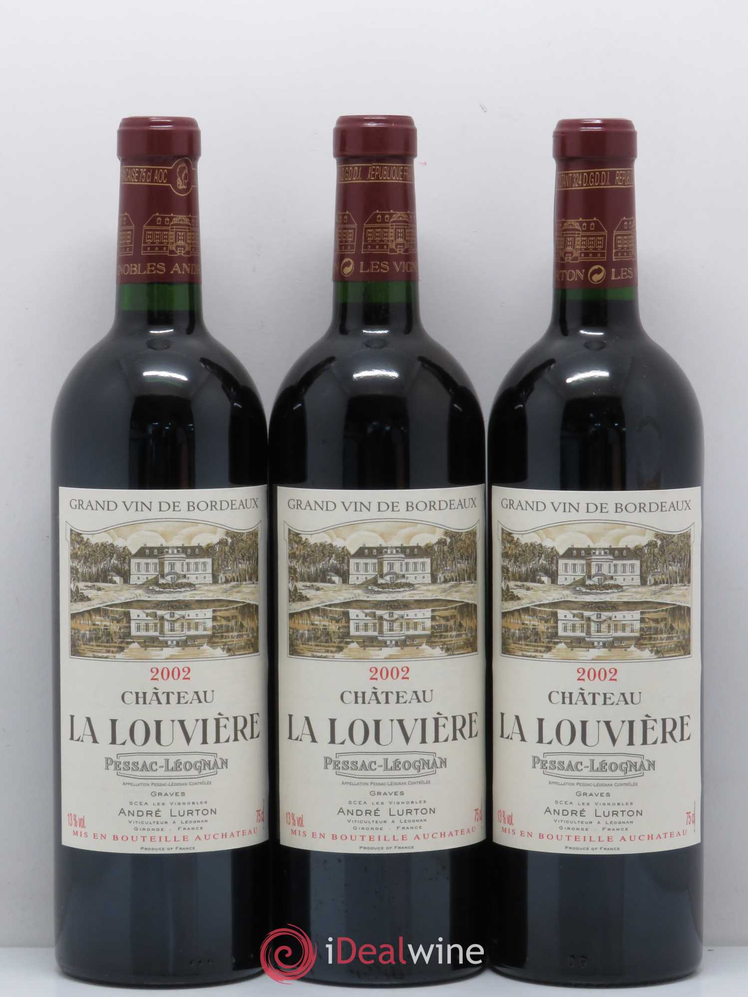Château la Louvière 2002 - Lot de 12 bouteilles - 2