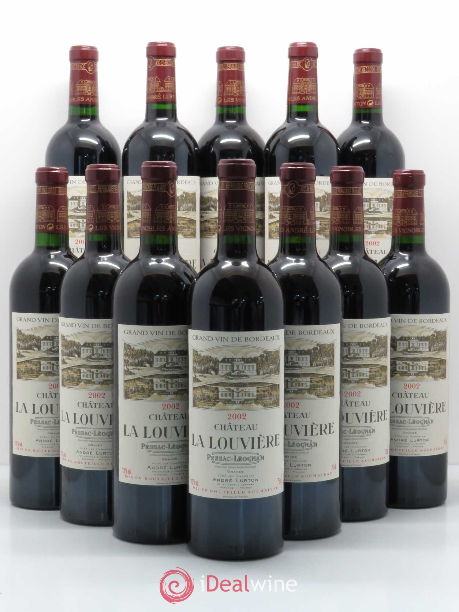 Château la Louvière 2002 - Lot de 12 bouteilles - 0