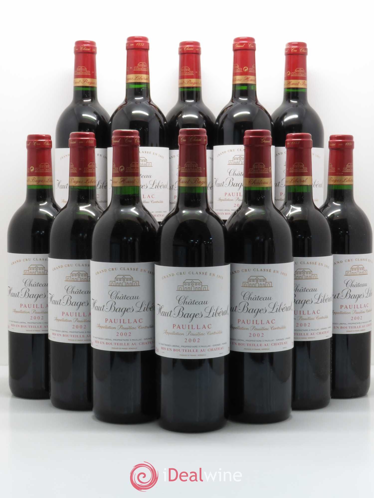 Château Haut Bages Libéral 5ème Grand Cru Classé 2002 - Lot de 12 bouteilles - 0