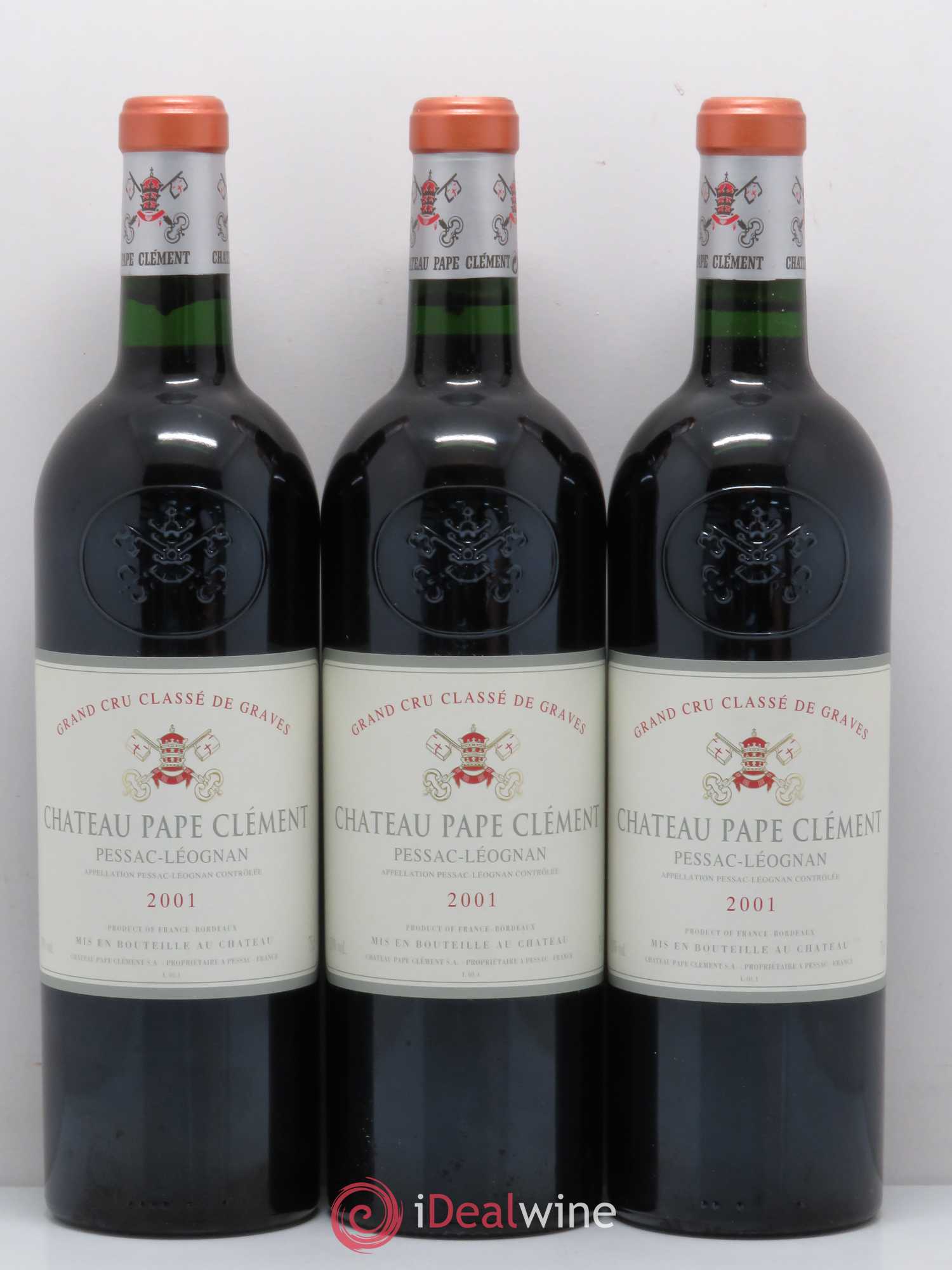 Château Pape Clément Cru Classé de Graves 2001 - Lot de 12 bouteilles - 1