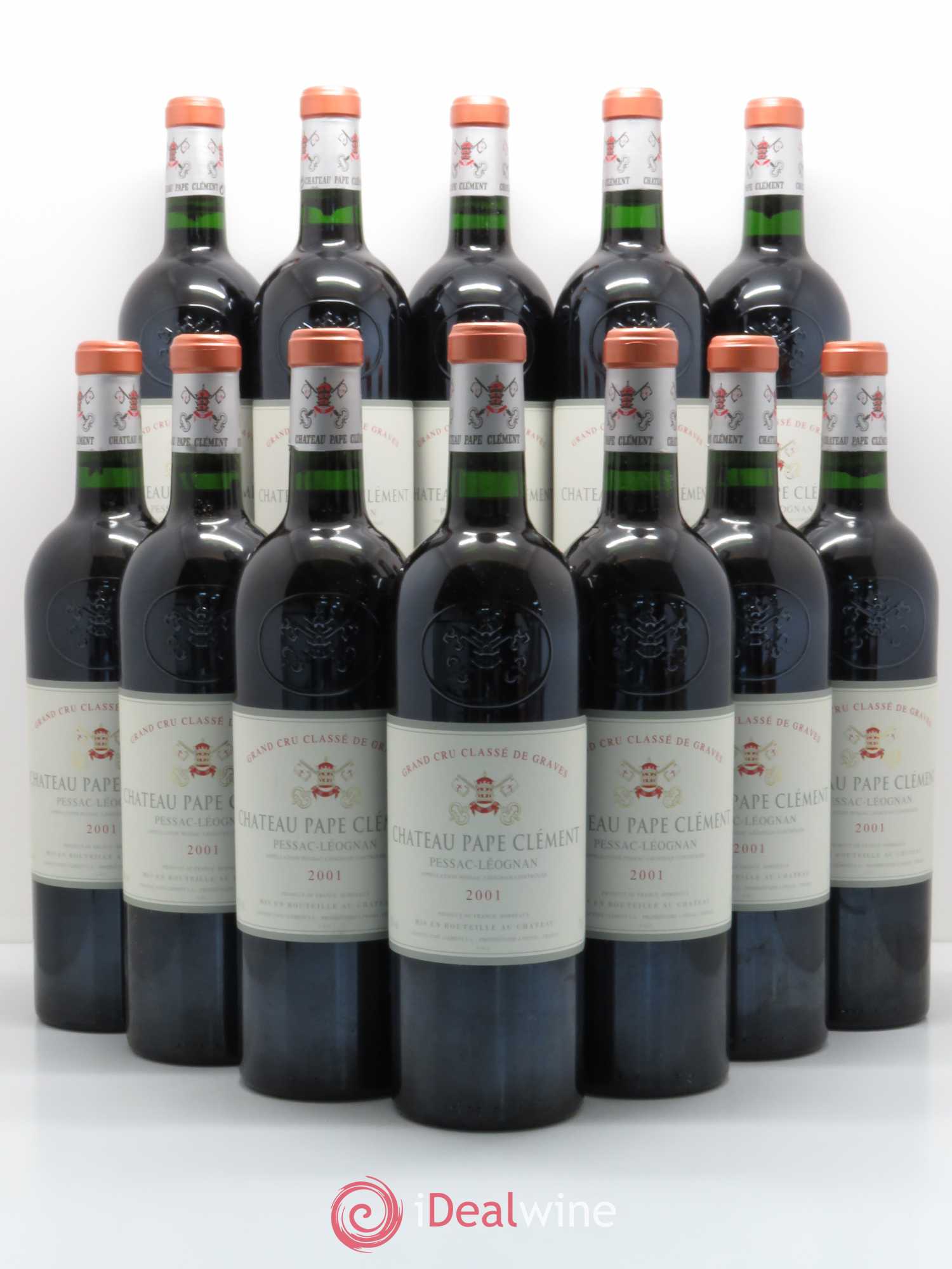 Château Pape Clément Cru Classé de Graves 2001 - Lot de 12 bouteilles - 0