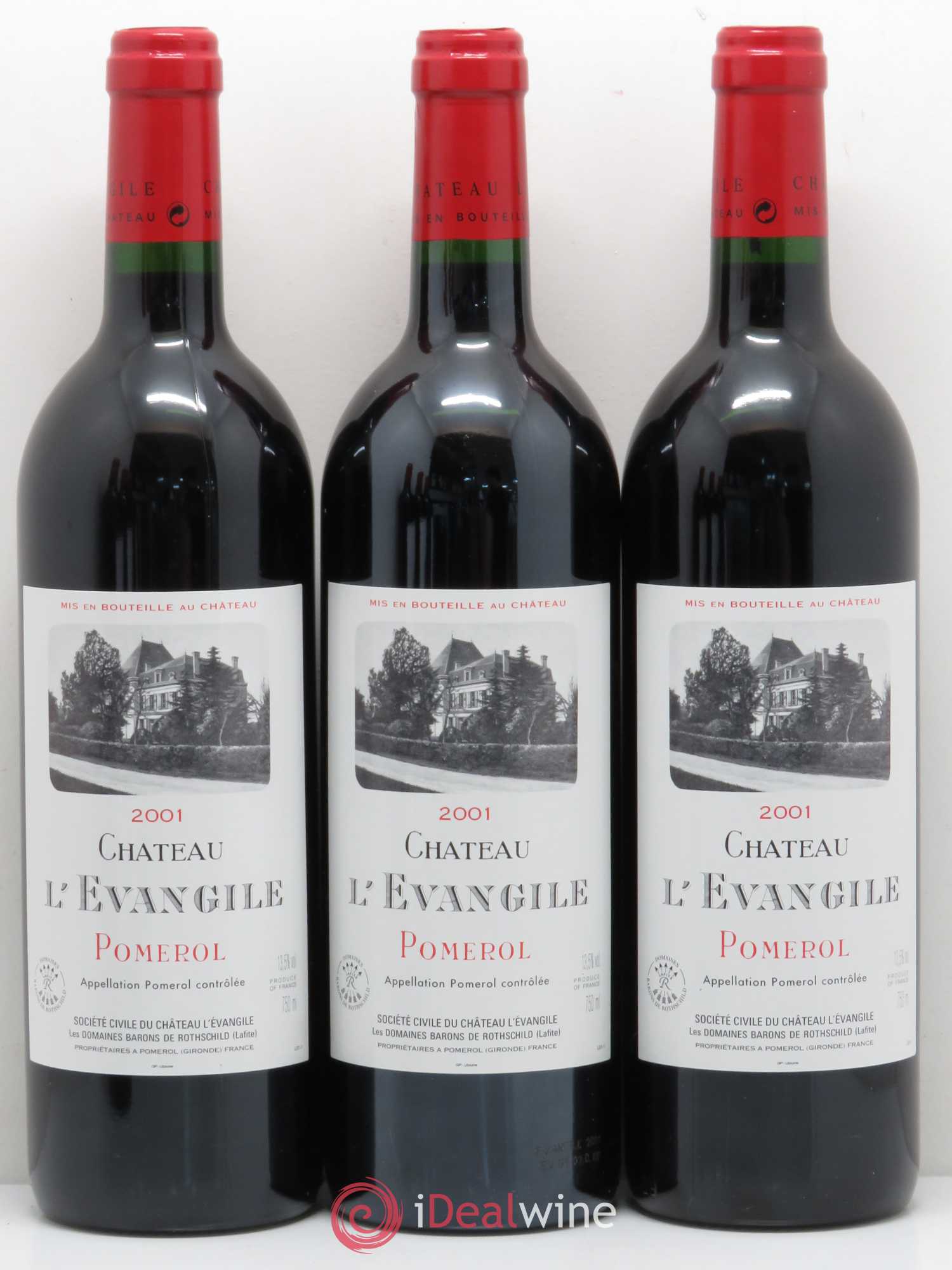 Château l' Évangile 2001 - Lot de 12 bouteilles - 3