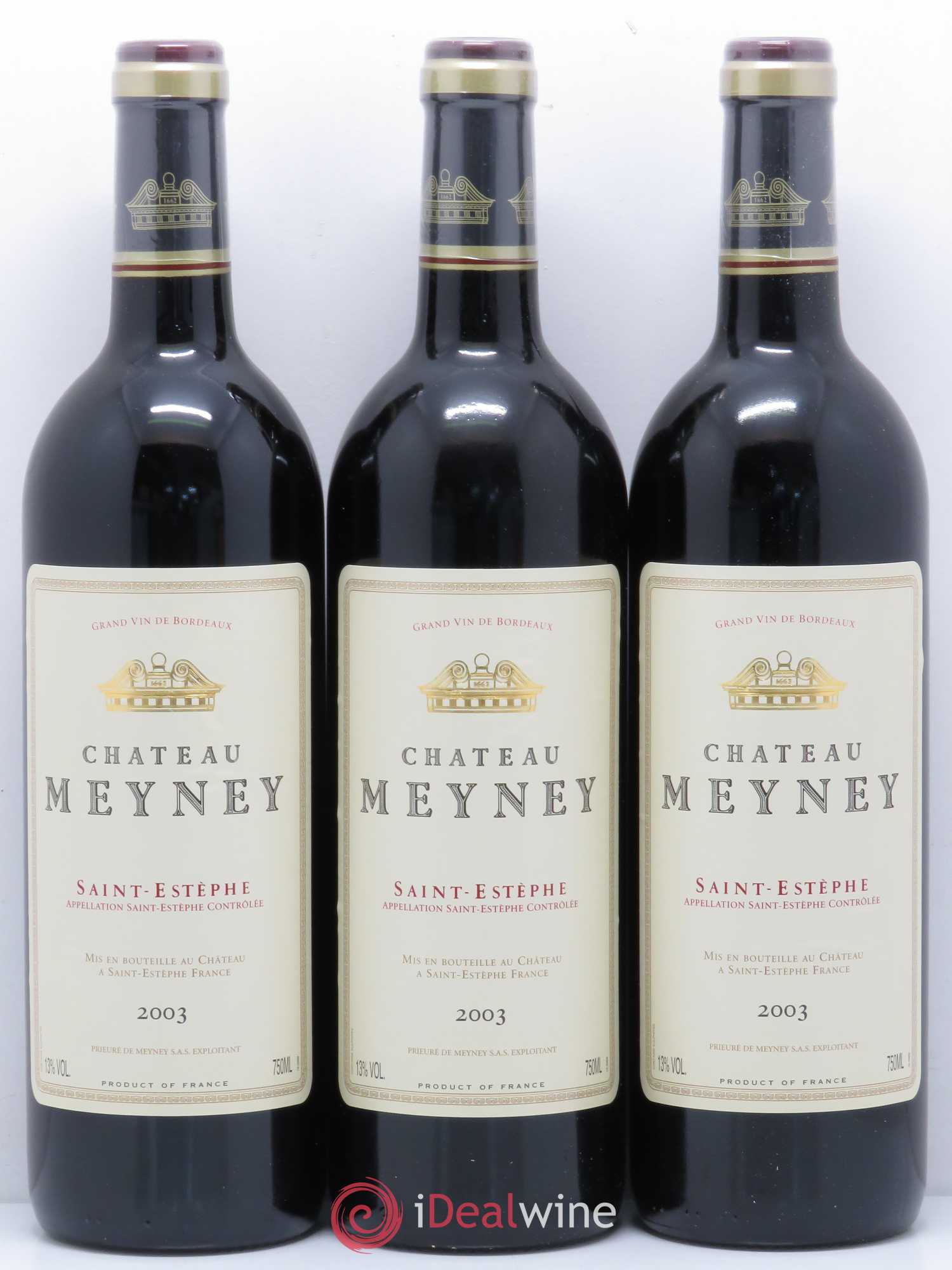 Château Meyney 2003 - Lot de 12 bouteilles - 1
