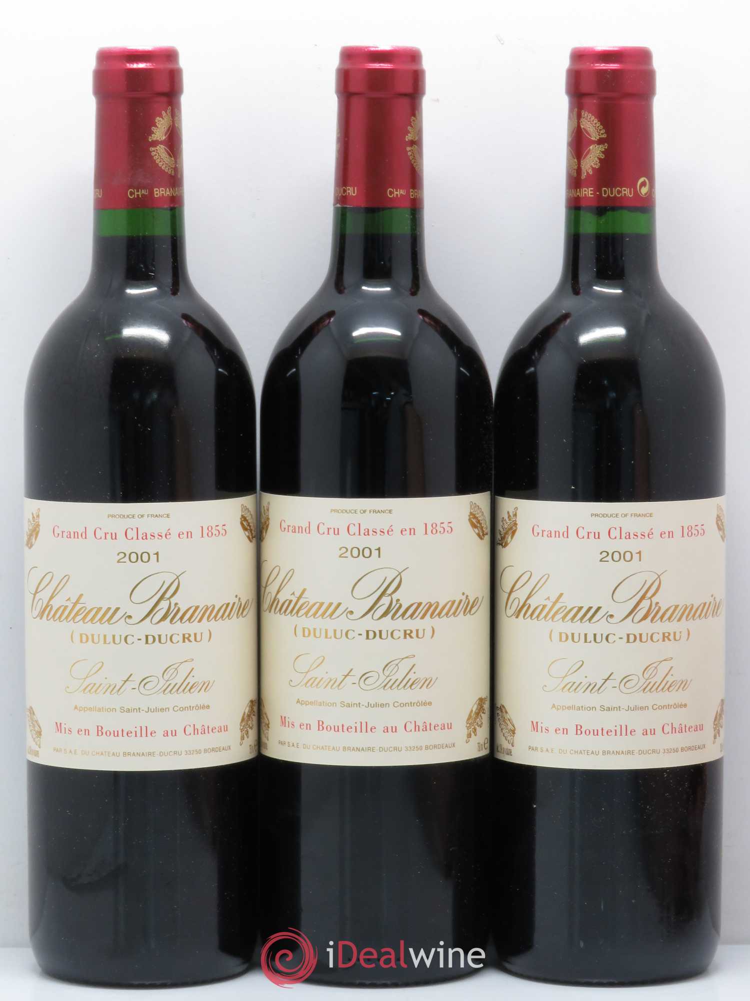 Château Branaire Ducru 4ème Grand Cru Classé 2001 - Lot de 12 bouteilles - 2