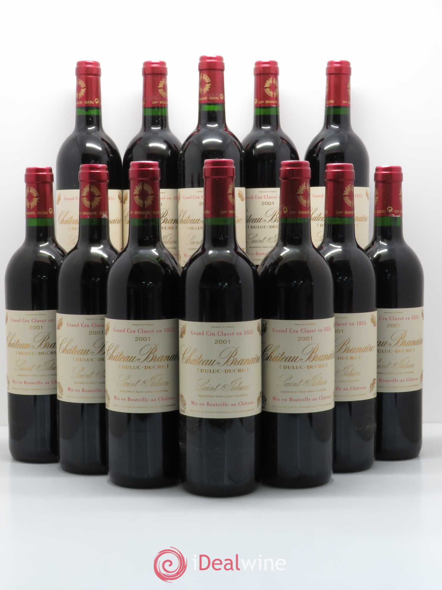 Château Branaire Ducru 4ème Grand Cru Classé 2001 - Lot de 12 bouteilles - 0