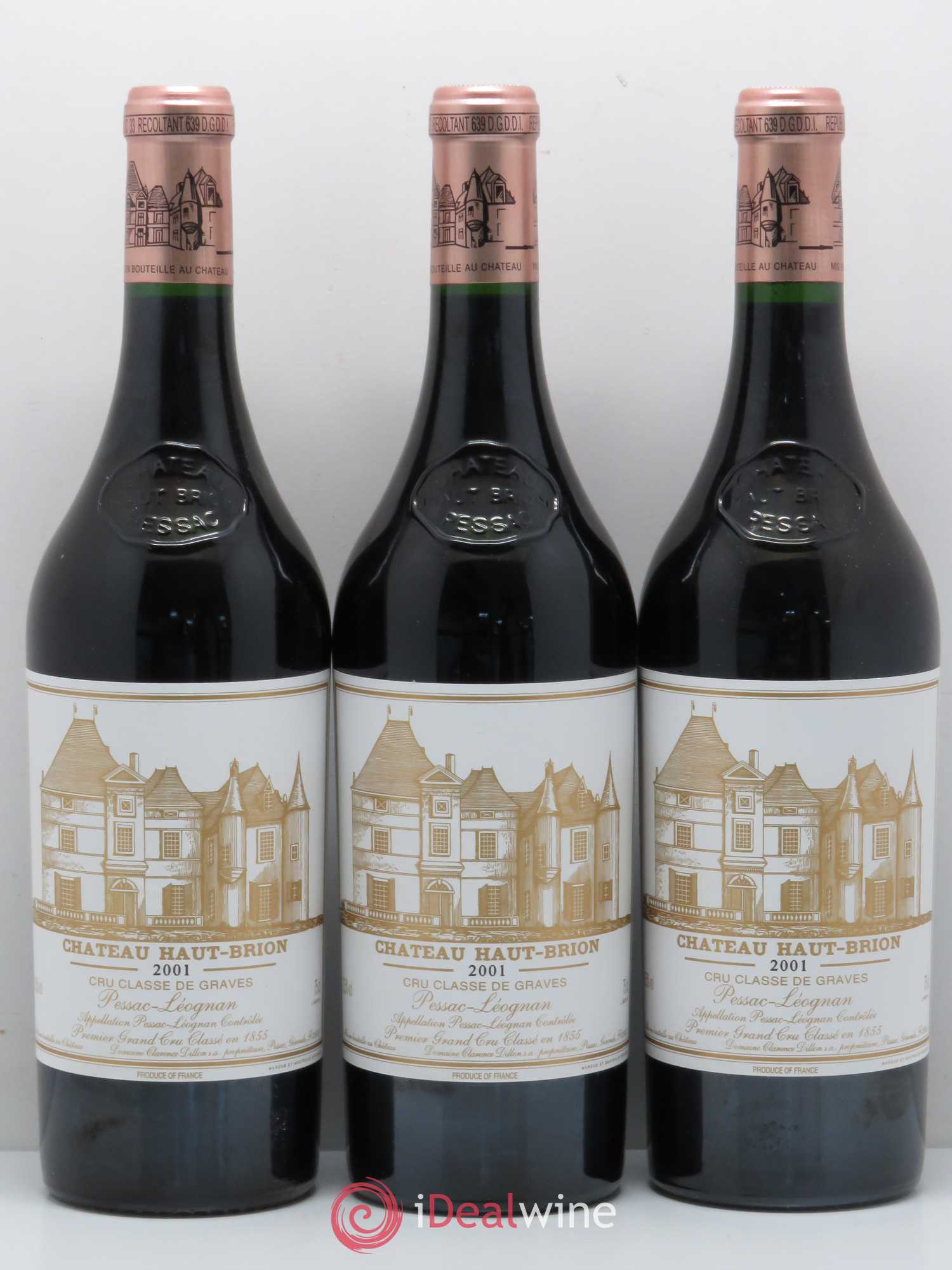 Château Haut Brion 1er Grand Cru Classé 2001 - Lot de 6 bouteilles - 2
