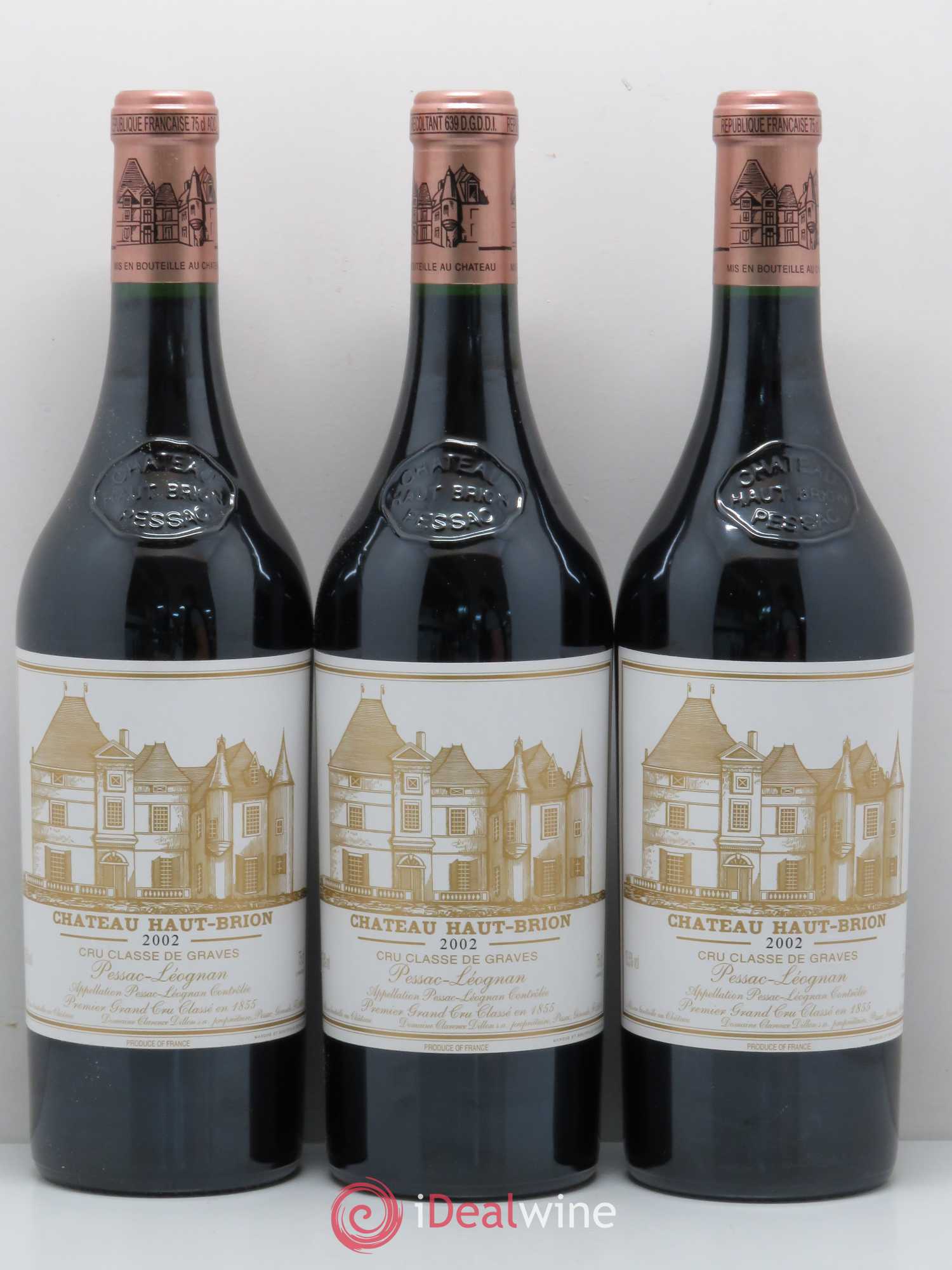 Château Haut Brion 1er Grand Cru Classé 2002 - Lot de 6 bouteilles - 1
