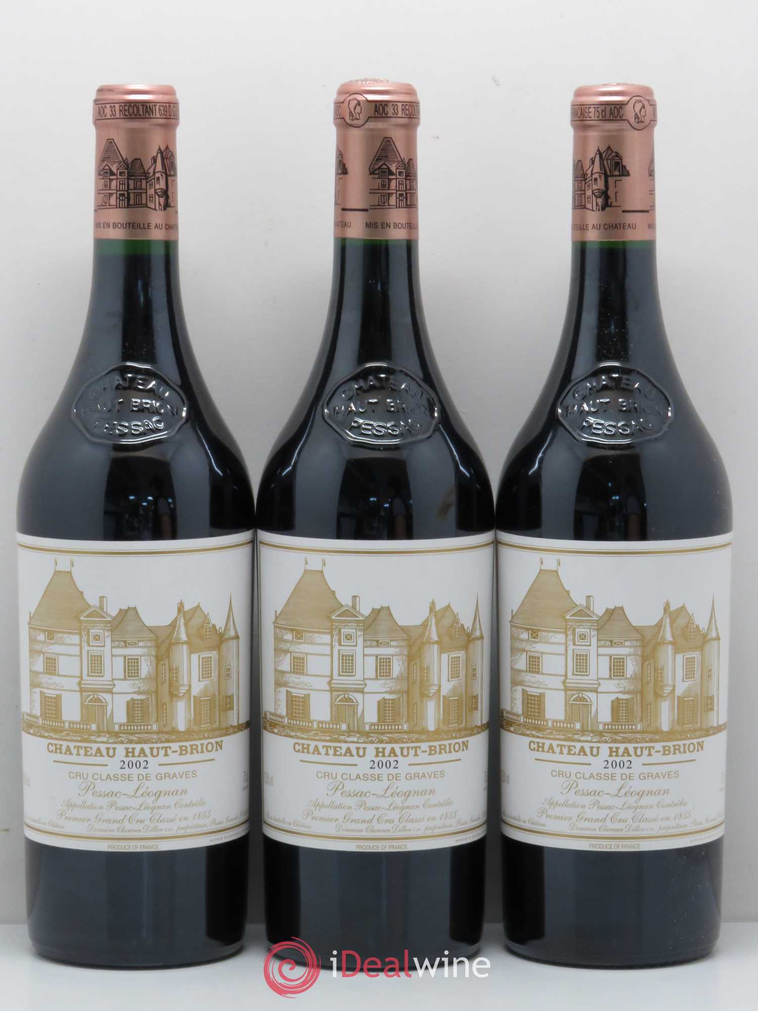Château Haut Brion 1er Grand Cru Classé 2002 - Lot de 6 bouteilles - 2