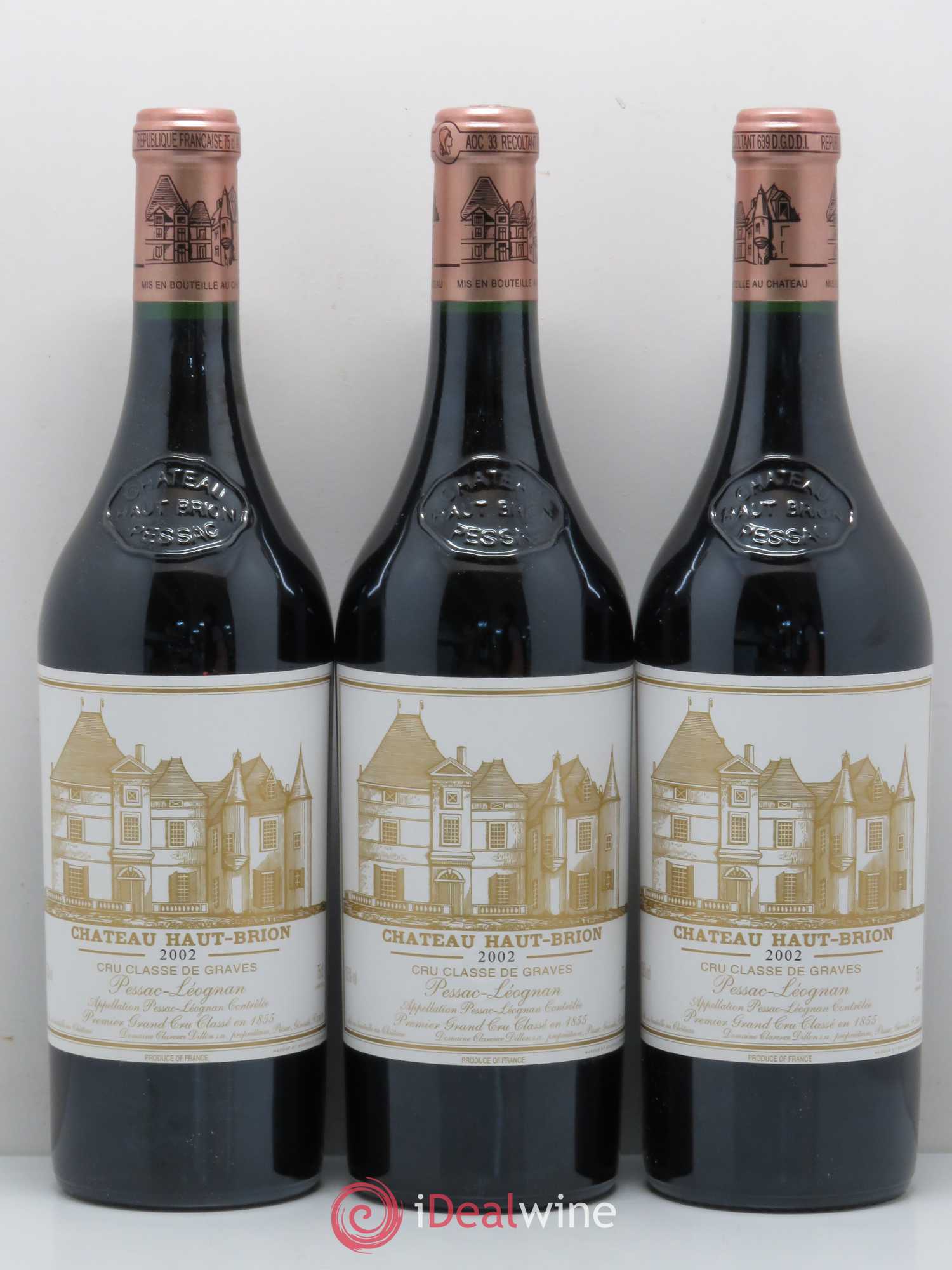 Château Haut Brion 1er Grand Cru Classé 2002 - Lot de 6 bouteilles - 2