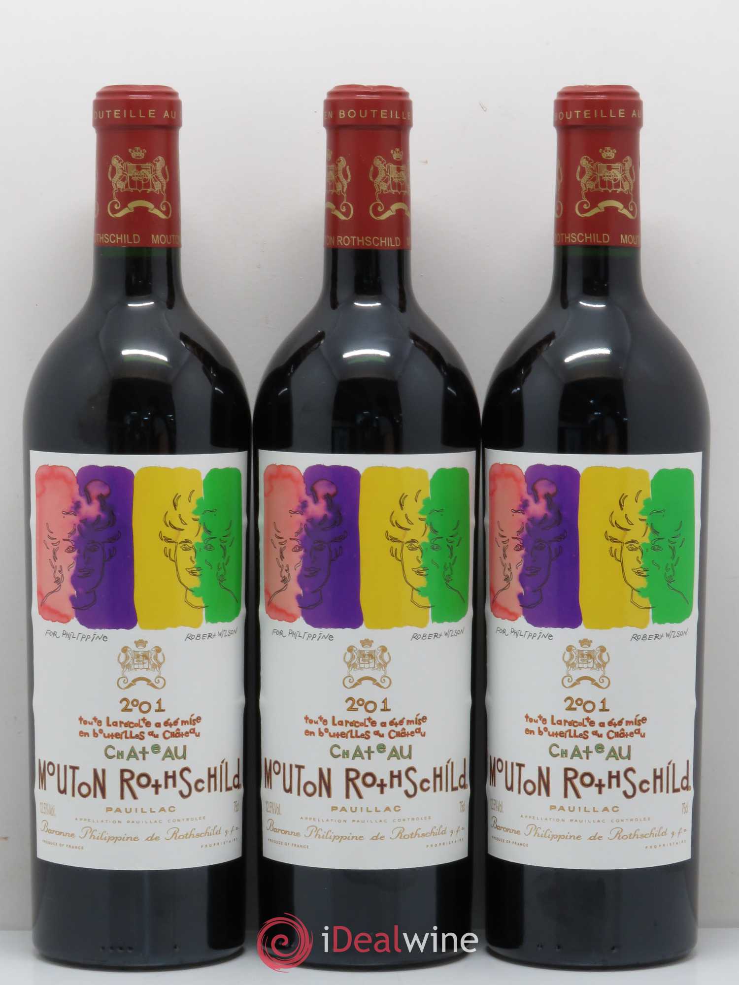 Château Mouton Rothschild 1er Grand Cru Classé 2001 - Lot de 6 bouteilles - 2