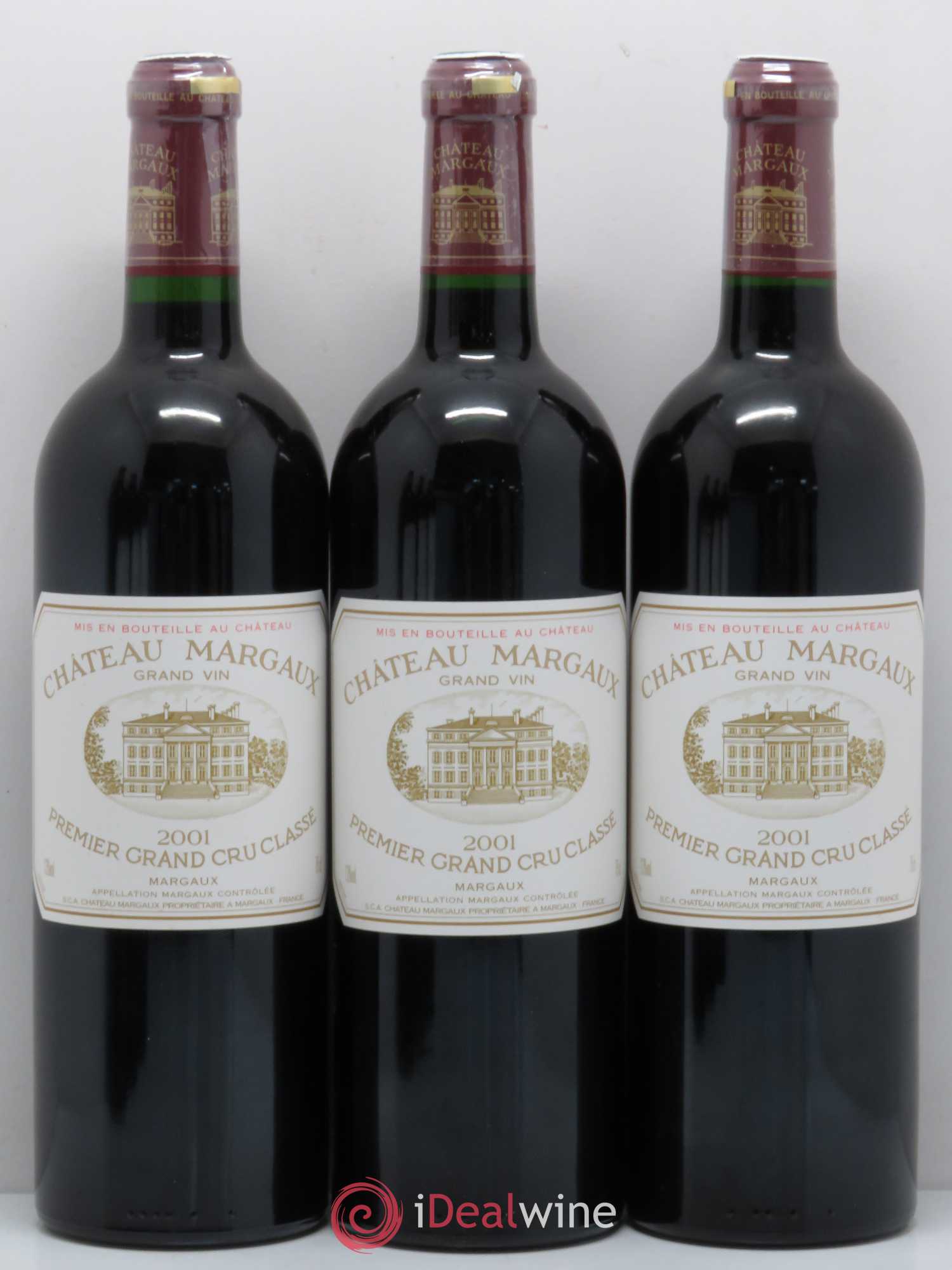 Château Margaux 1er Grand Cru Classé 2001 - Lot de 6 bouteilles - 1