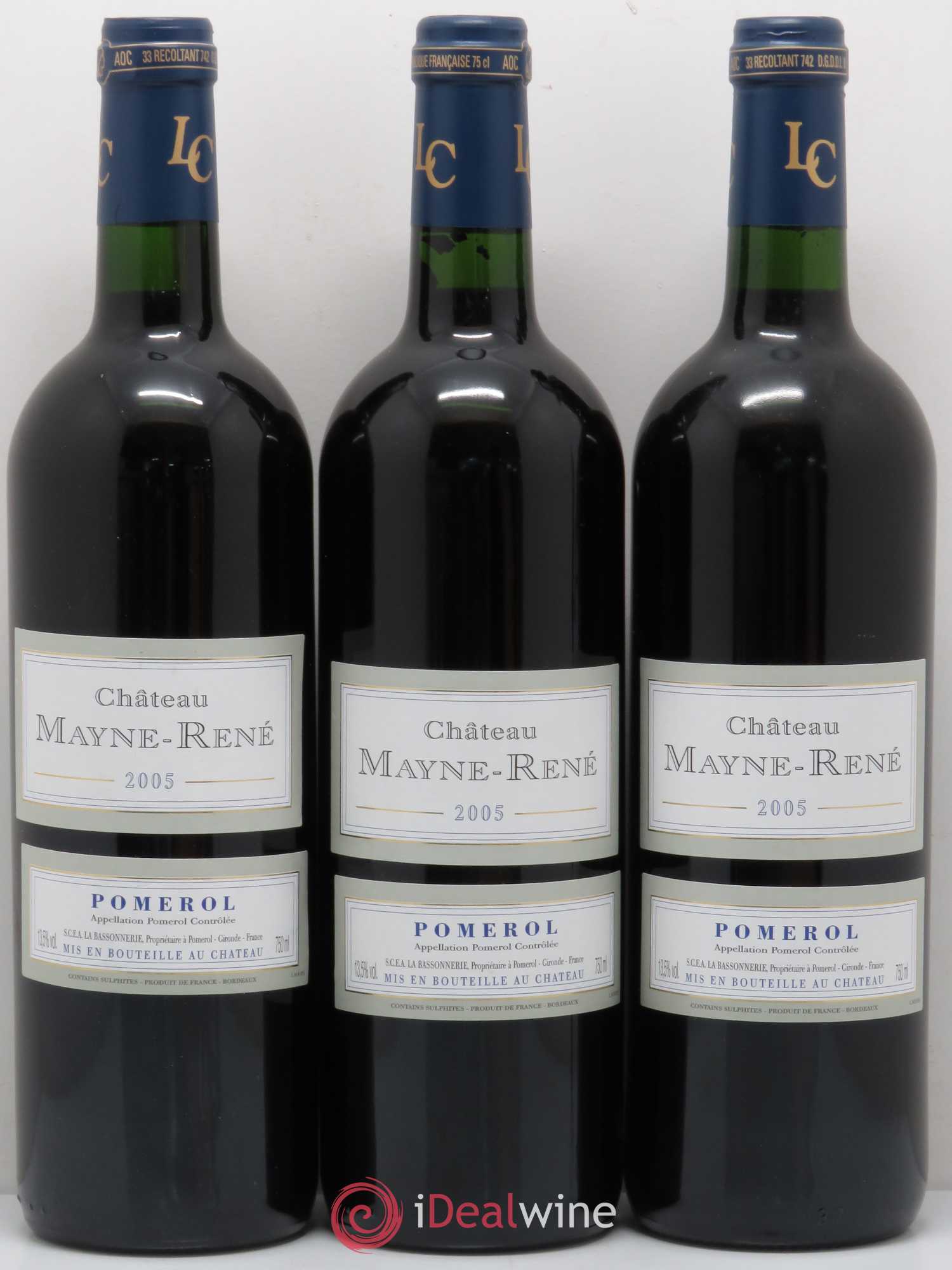Pomerol Château Mayne René 2005 - Lot de 12 bouteilles - 1