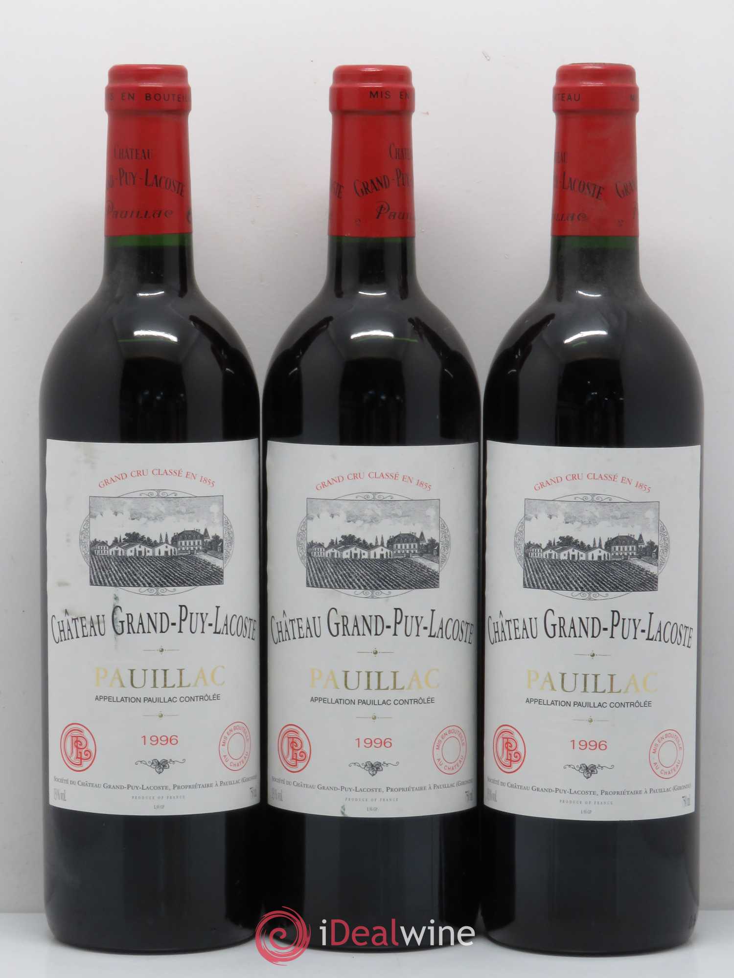 Château Grand Puy Lacoste 5ème Grand Cru Classé 1996 - Lot de 12 bouteilles - 2