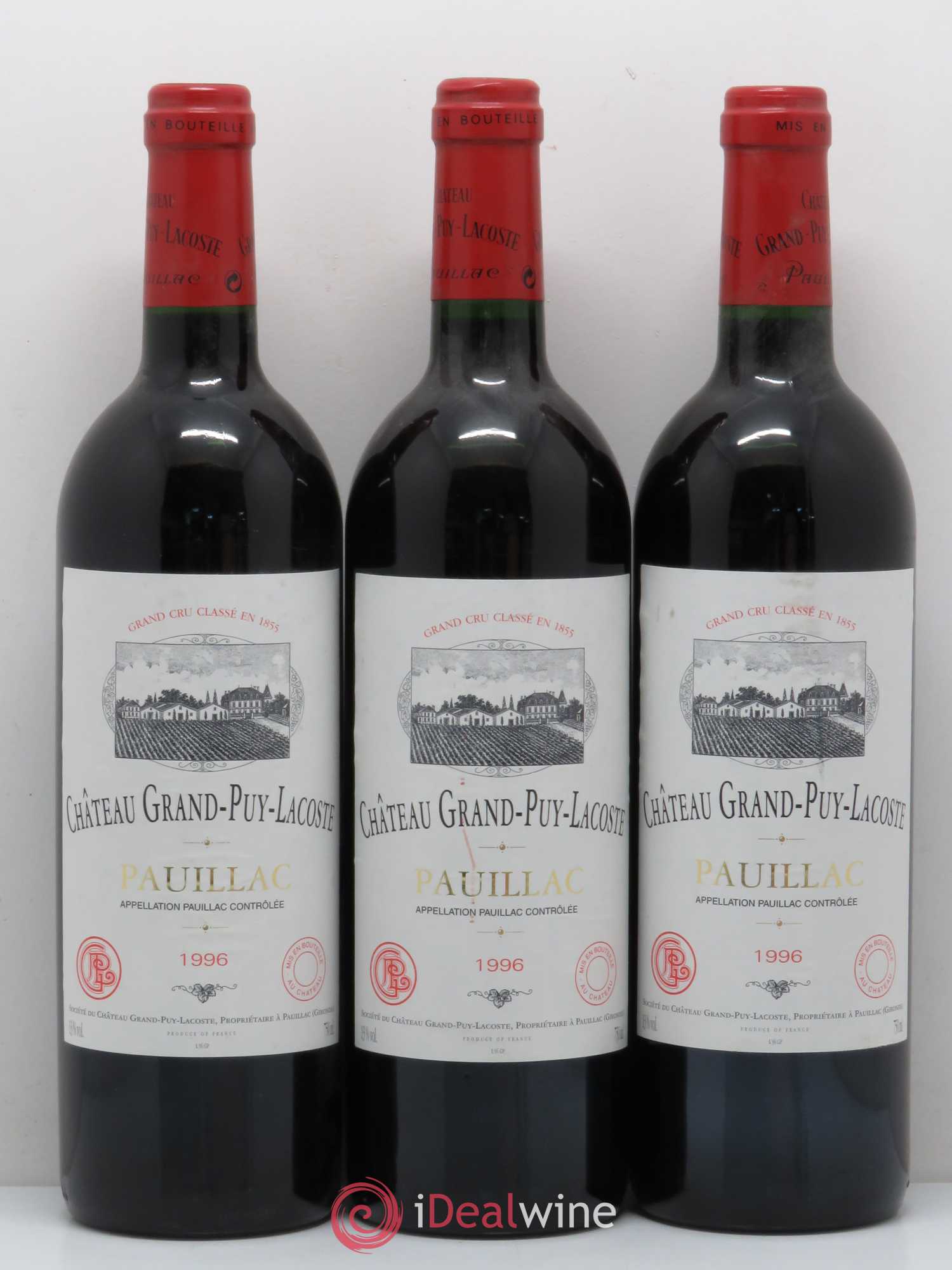 Château Grand Puy Lacoste 5ème Grand Cru Classé 1996 - Lot de 12 bouteilles - 3