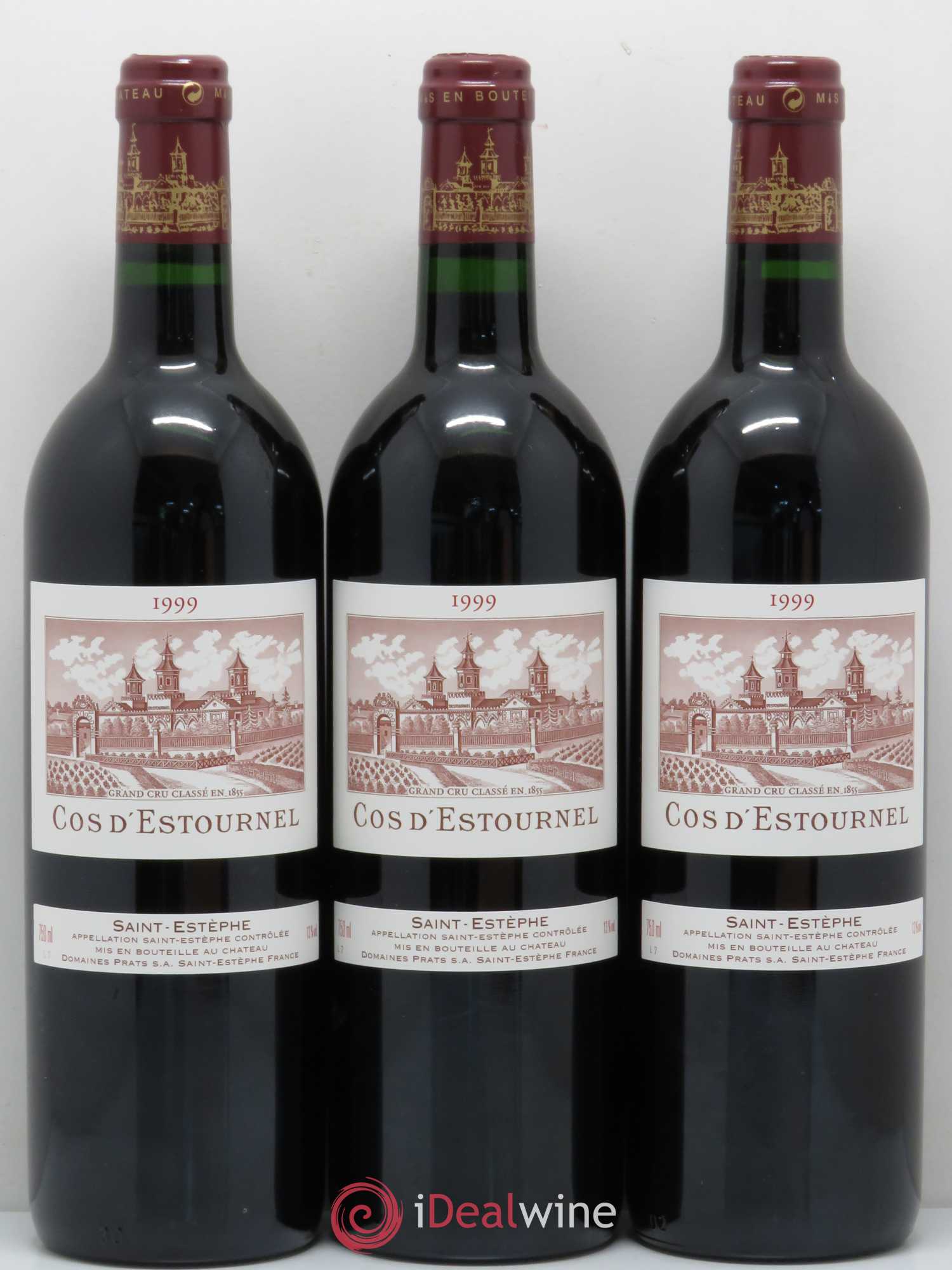 Cos d'Estournel 2ème Grand Cru Classé 1999 - Lot de 3 bouteilles - 0
