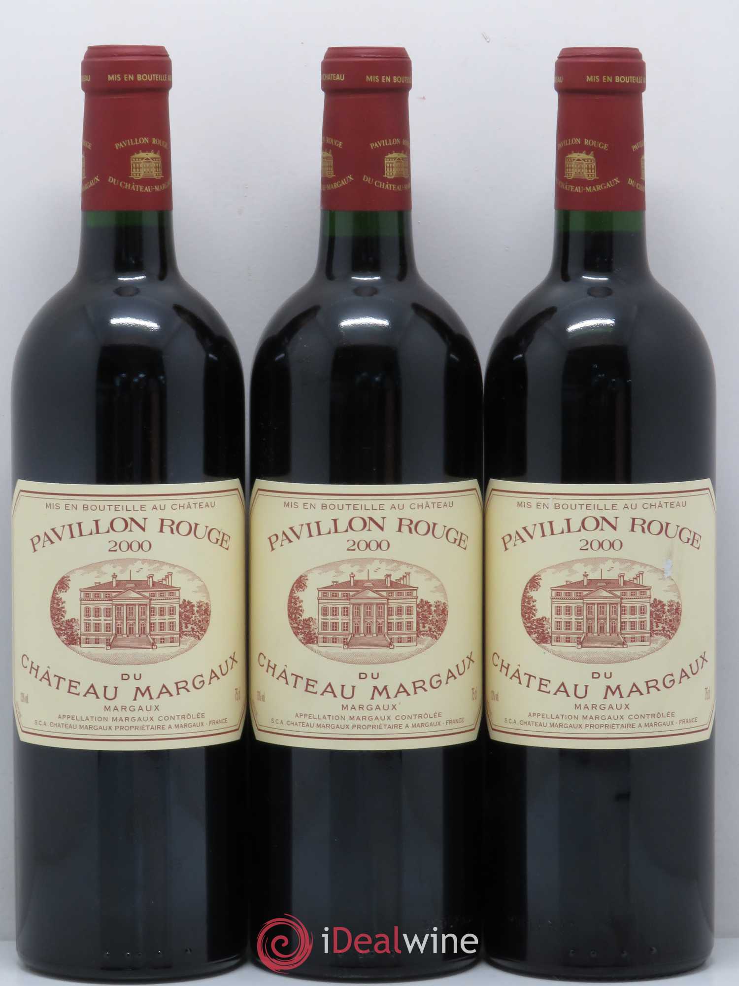 Pavillon Rouge du Château Margaux Second Vin 2000 - Lot de 3 bouteilles - 0