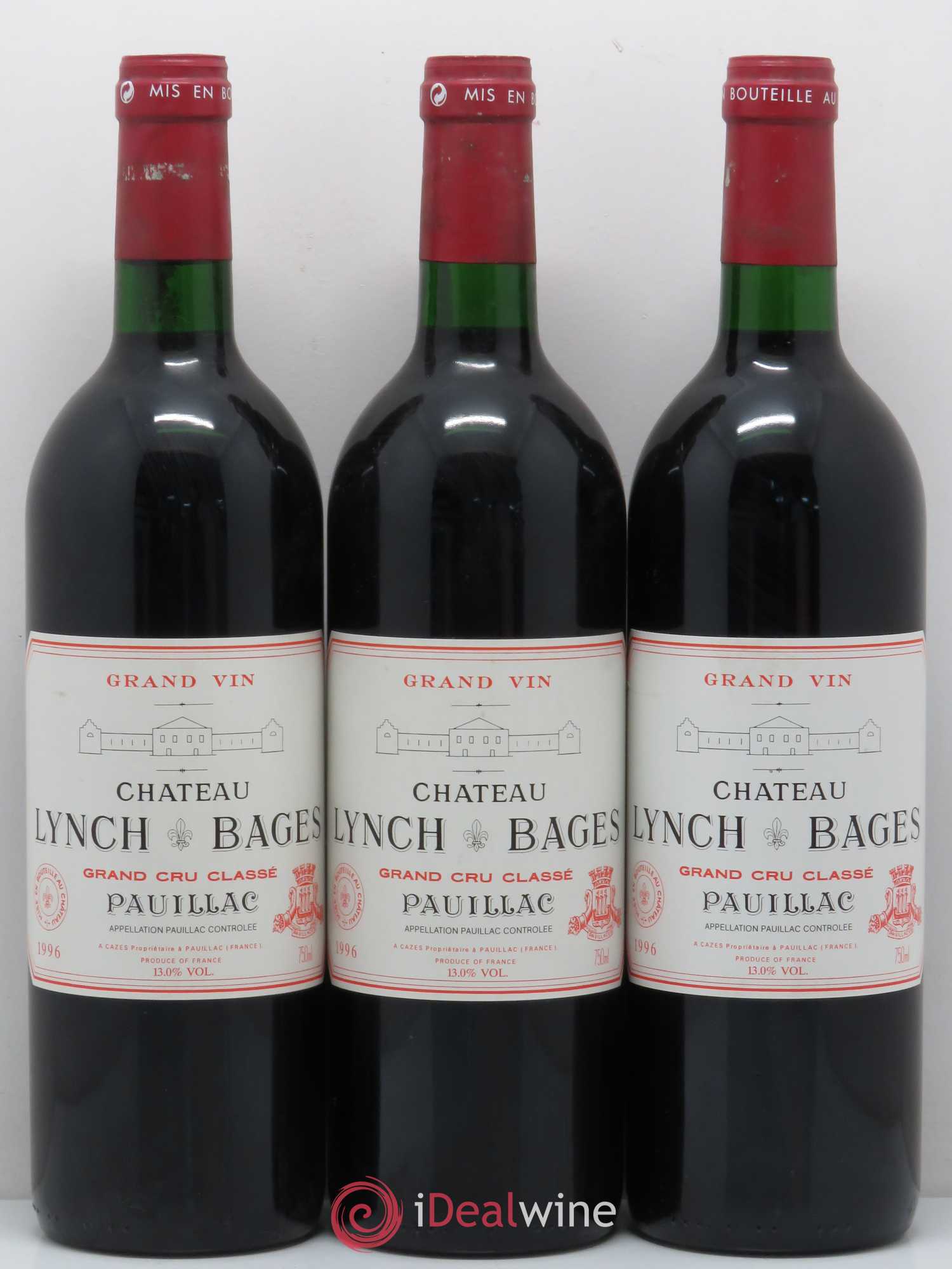 Château Lynch Bages 5ème Grand Cru Classé 1996 - Lot de 12 bouteilles - 2