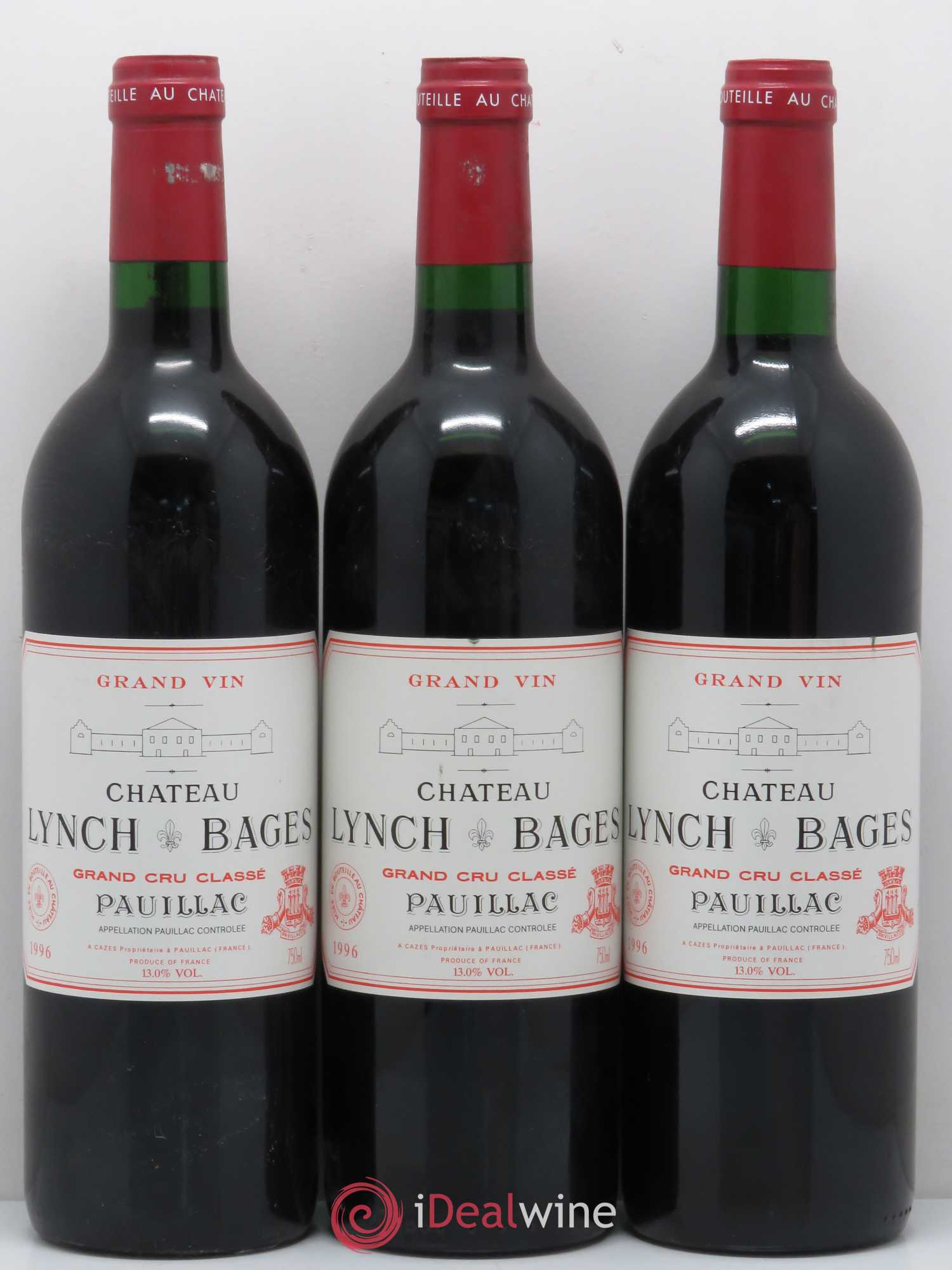 Château Lynch Bages 5ème Grand Cru Classé 1996 - Lot de 12 bouteilles - 3