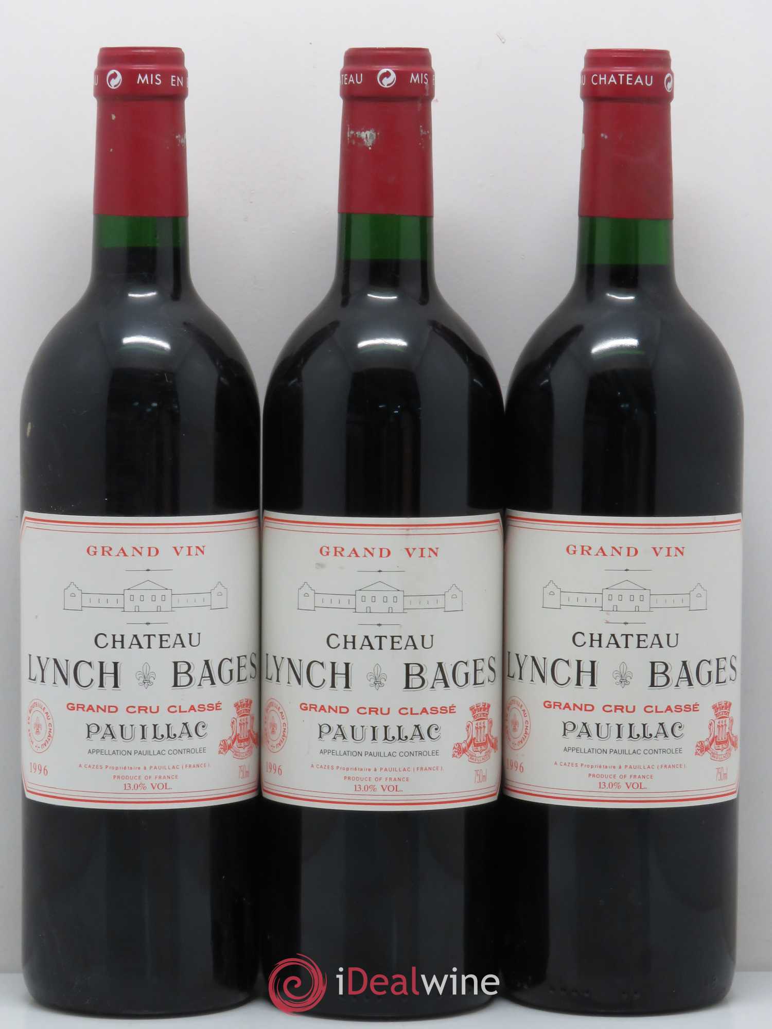 Château Lynch Bages 5ème Grand Cru Classé 1996 - Lot de 12 bouteilles - 4