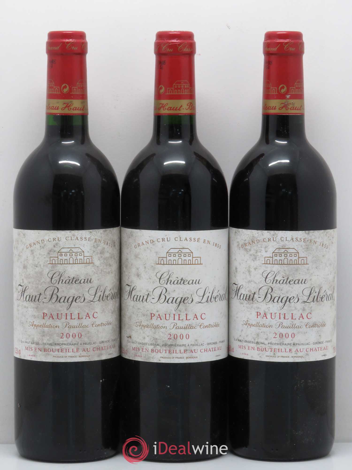 Château Haut Bages Libéral 5ème Grand Cru Classé 2000 - Lot de 12 bouteilles - 1