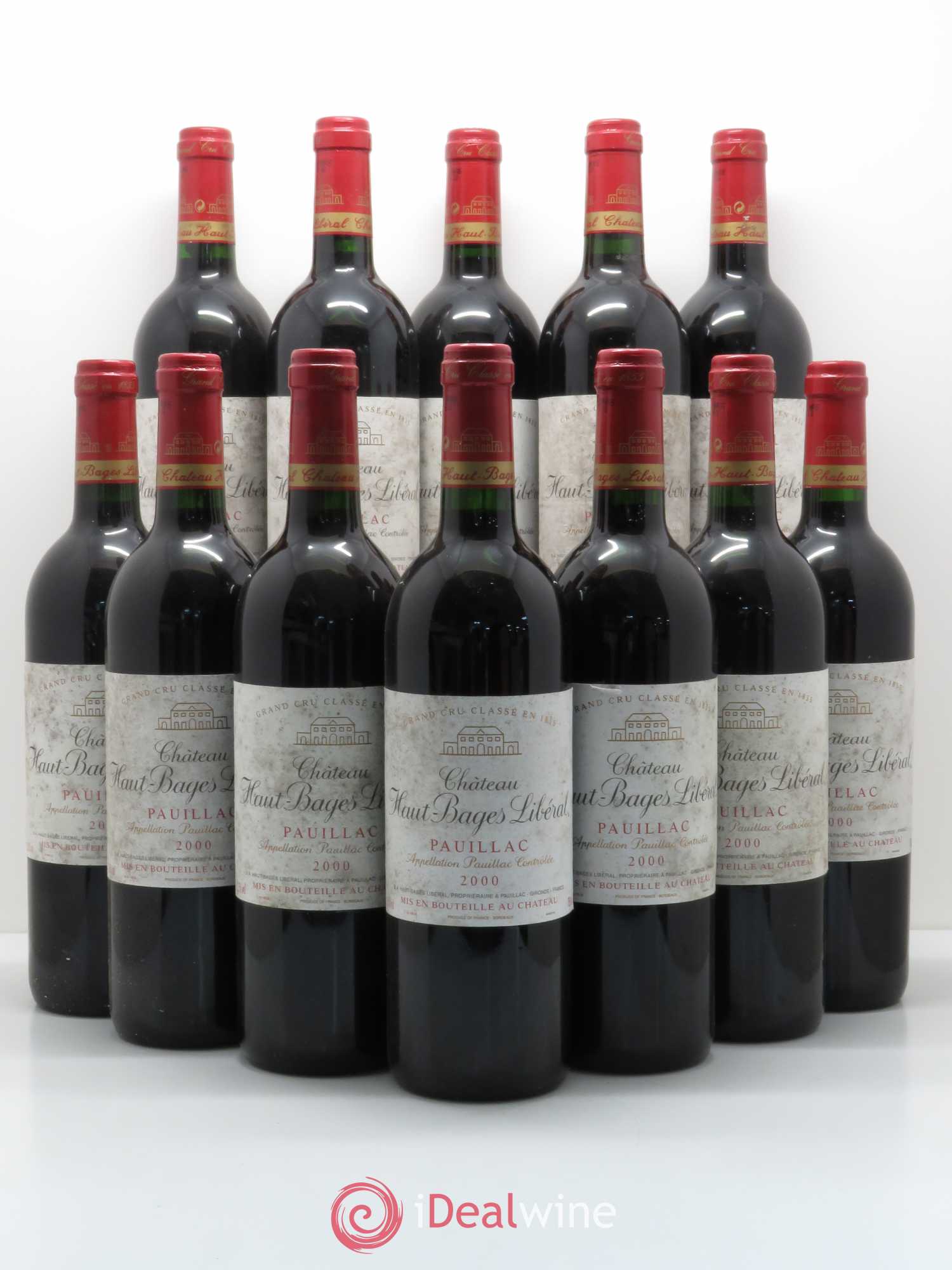 Château Haut Bages Libéral 5ème Grand Cru Classé 2000 - Lot de 12 bouteilles - 0