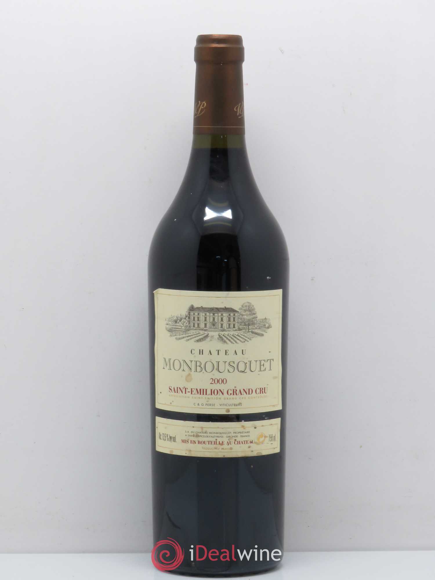 Château Monbousquet Grand Cru Classé 2000 - Lot de 1 bouteille - 0