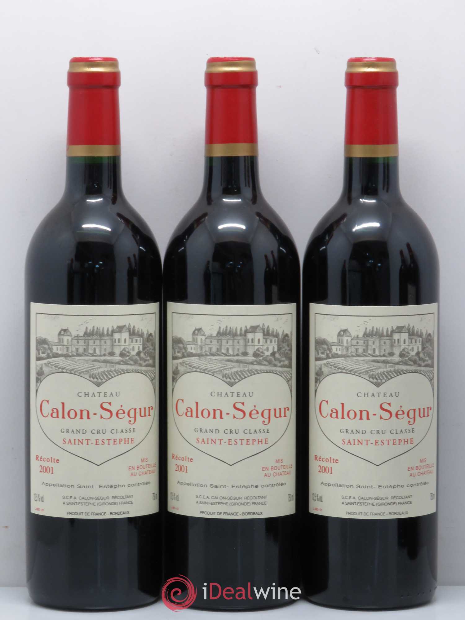 Château Calon Ségur 3ème Grand Cru Classé 2001 - Lot de 12 bouteilles - 2