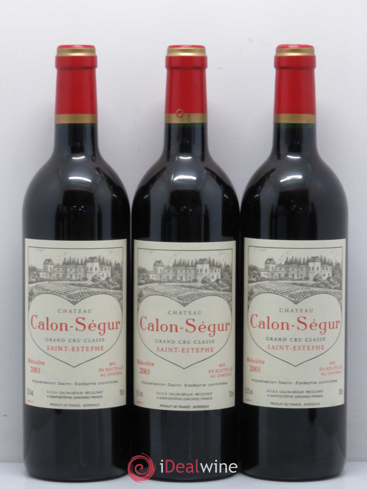 Château Calon Ségur 3ème Grand Cru Classé 2001 - Lot de 12 bouteilles - 3