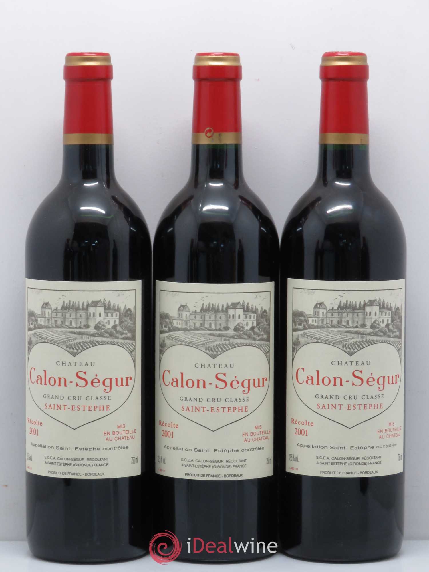 Château Calon Ségur 3ème Grand Cru Classé 2001 - Lot de 12 bouteilles - 4