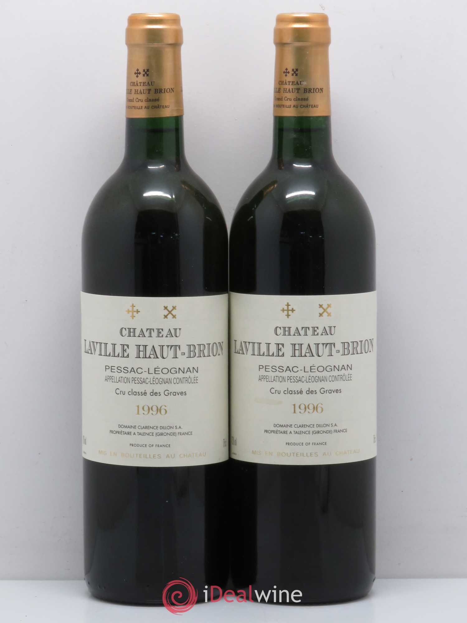 Château Laville Haut-Brion Cru Classé de Graves 1996 - Lot de 2 bouteilles - 0