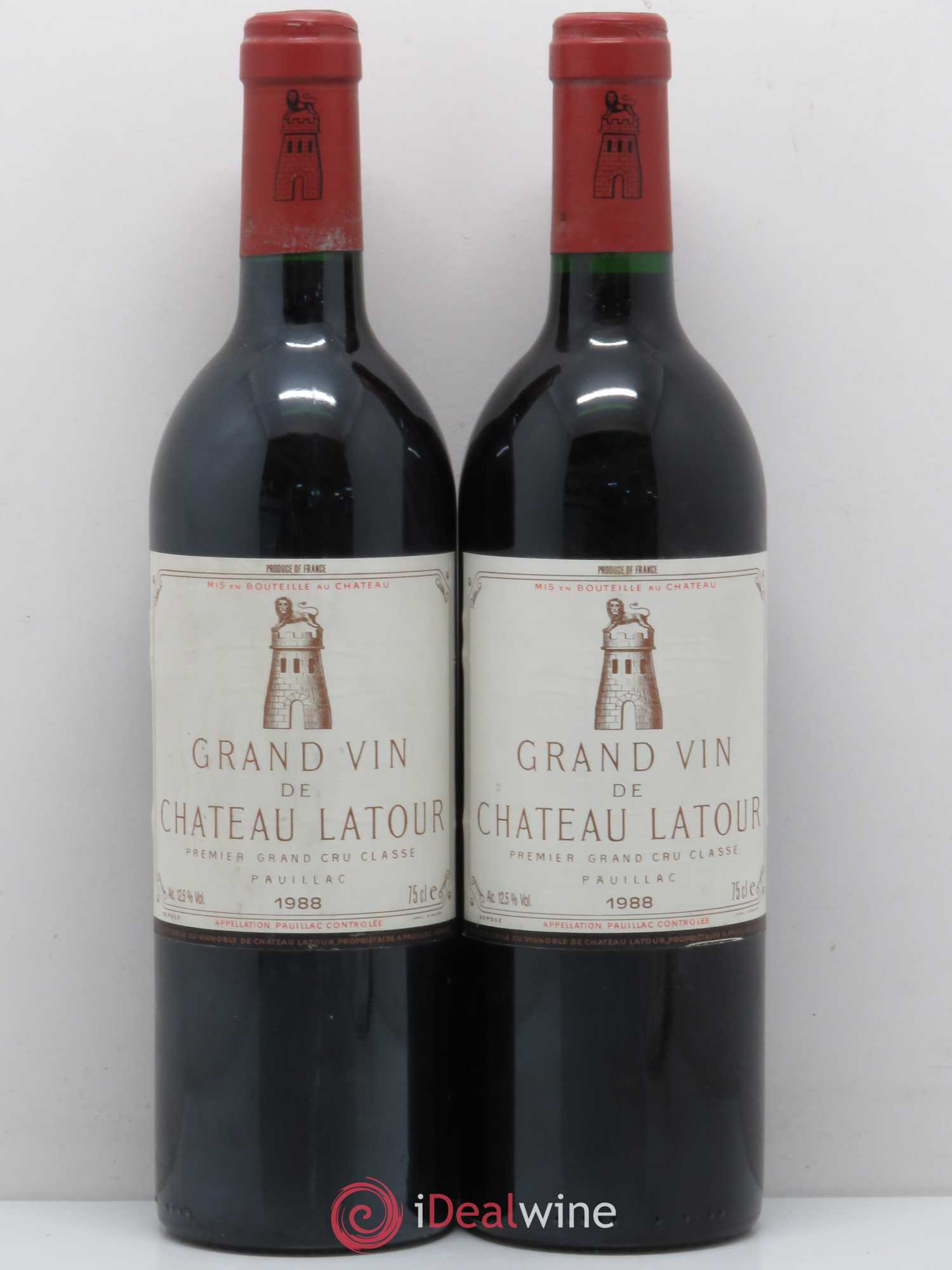 Château Latour 1er Grand Cru Classé 1988 - Lot de 2 bouteilles - 0