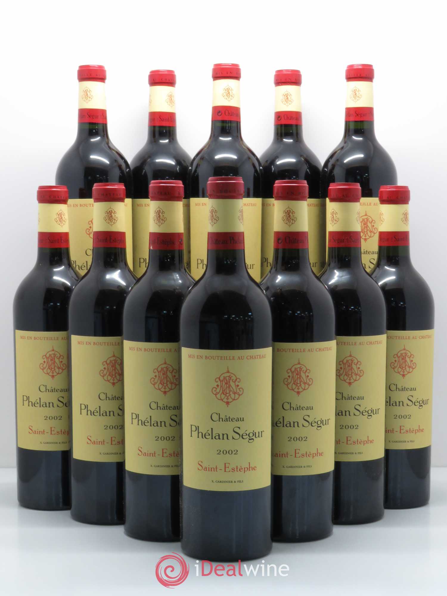 Château Phélan Ségur 2002 - Lot de 12 bouteilles - 0