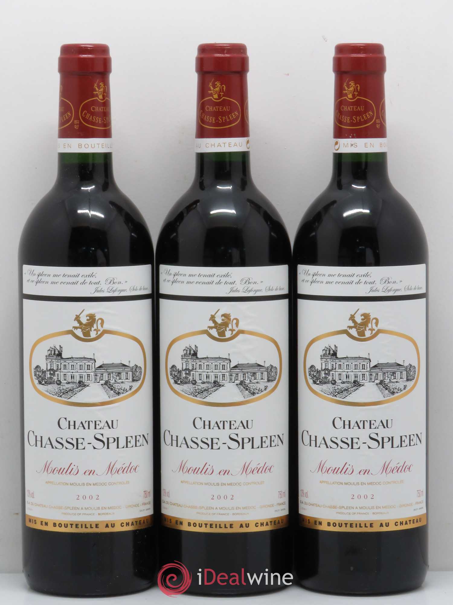Château Chasse Spleen 2002 - Lot de 12 bouteilles - 3